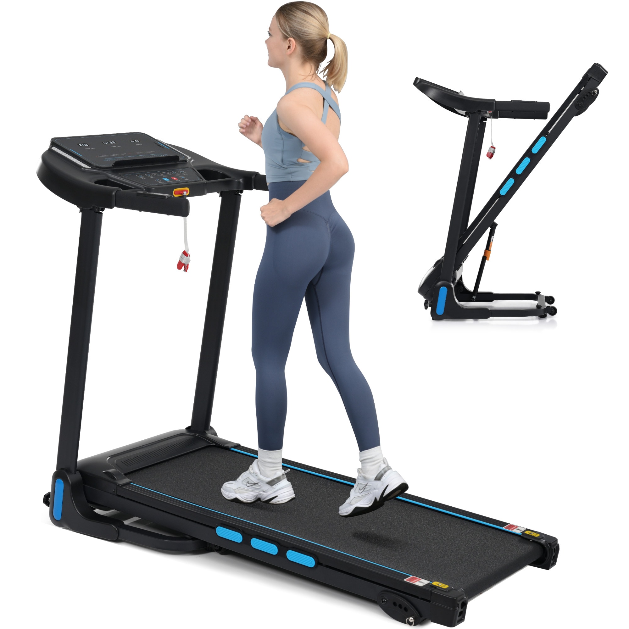 Dexmalle  3.5HP Hydraulic System Auto Foldable Treadmill with Incline
