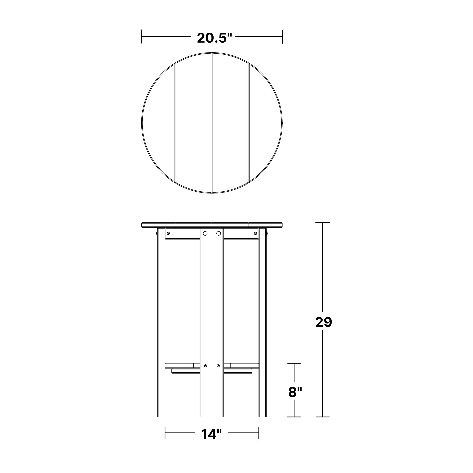 Wildridge LCC-152-DG Patio-Tables - View #5