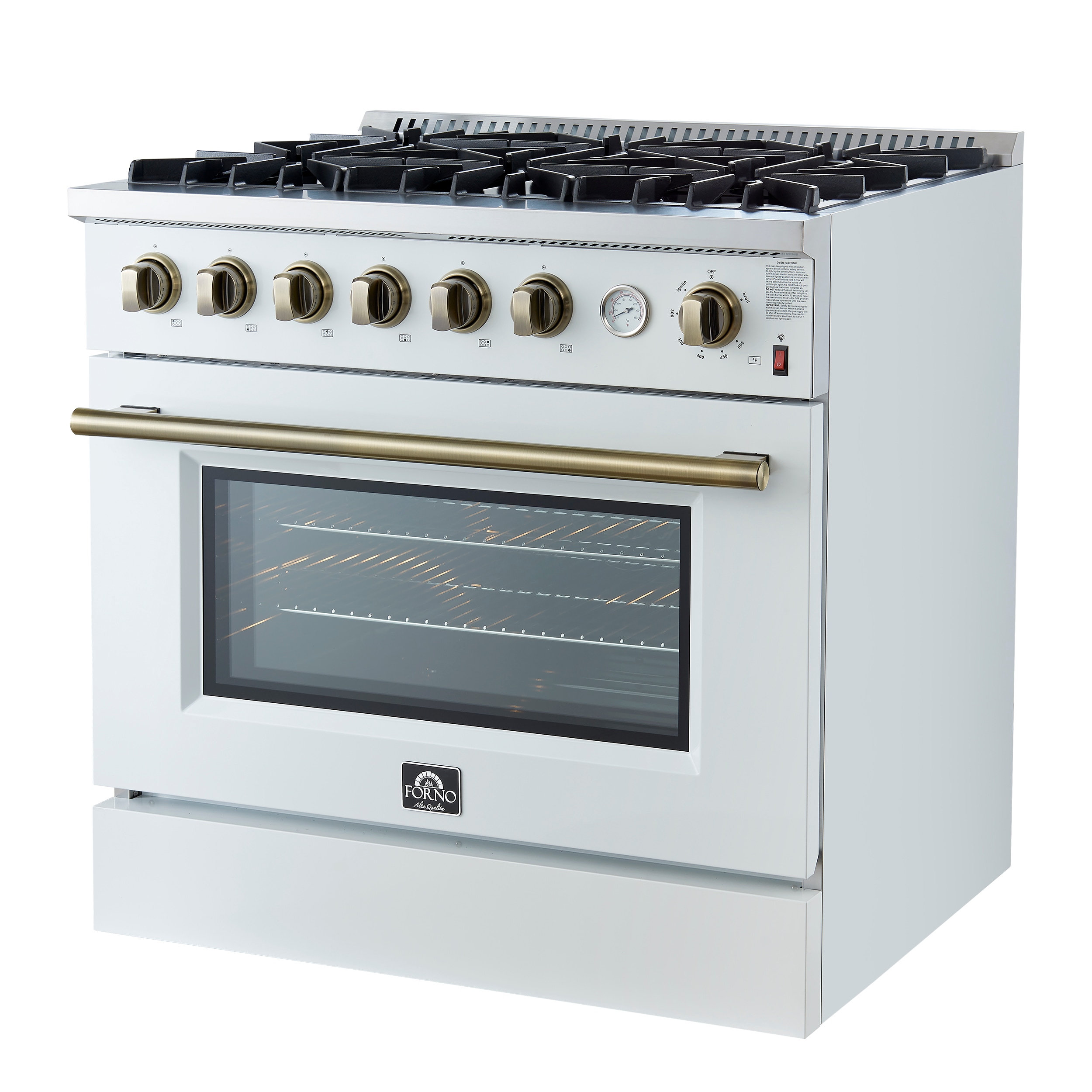 FORNO FFSGS6277-36WHT Freestanding-Gas-Ranges - View #2