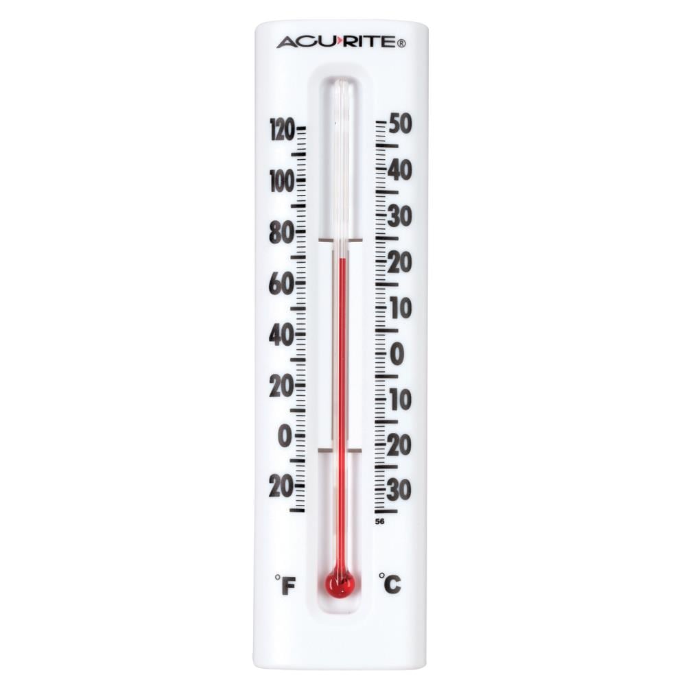 AcuRite Analog Wireless Outdoor White Thermometer in the Thermometer Clocks  department at