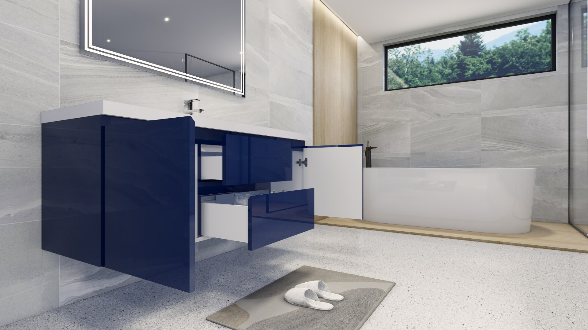 Moreno Bath MOB60S-NB Bath-Vanity-Combo - View #5