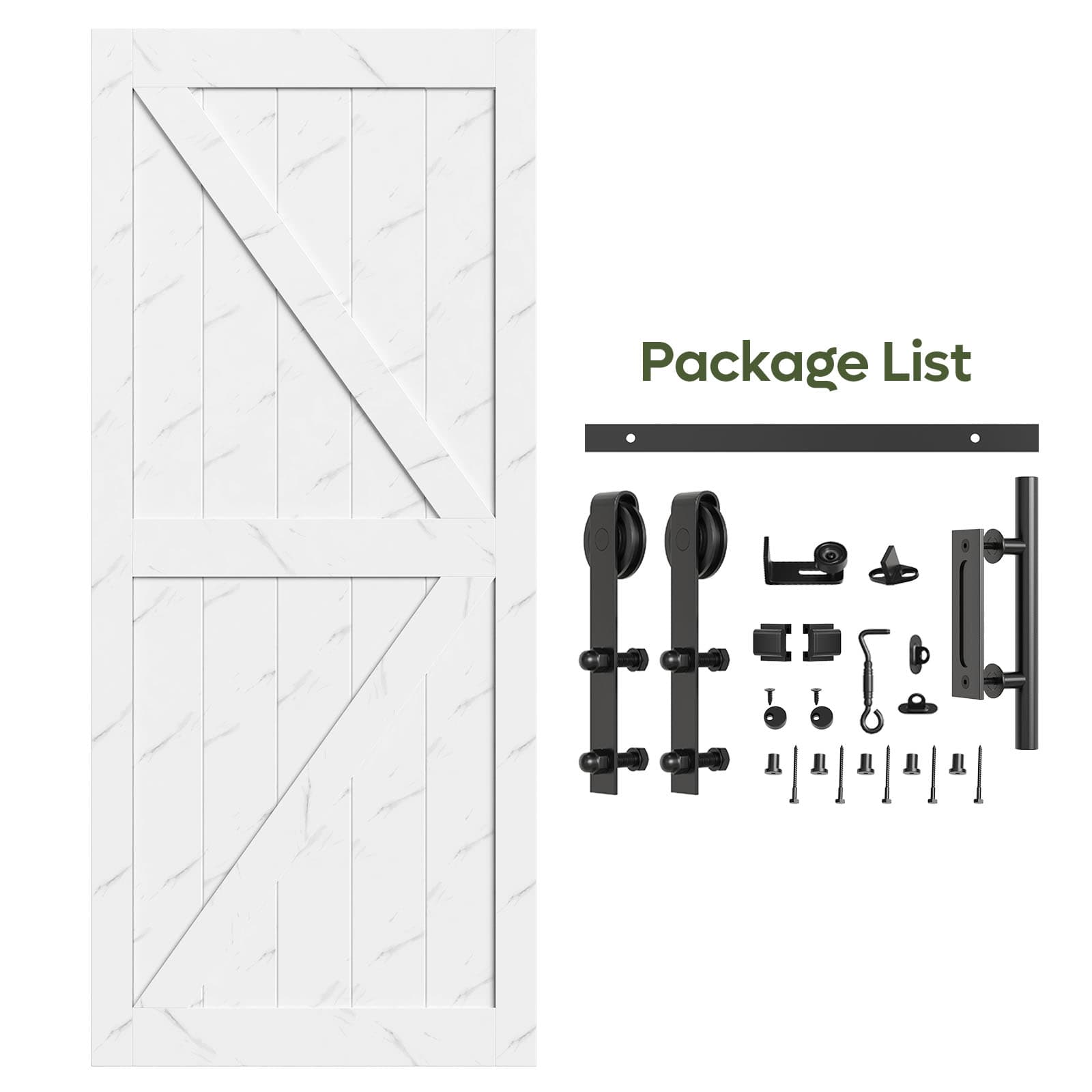 Bestier LOW-K800692B-WHBE Barn-Doors - View #4