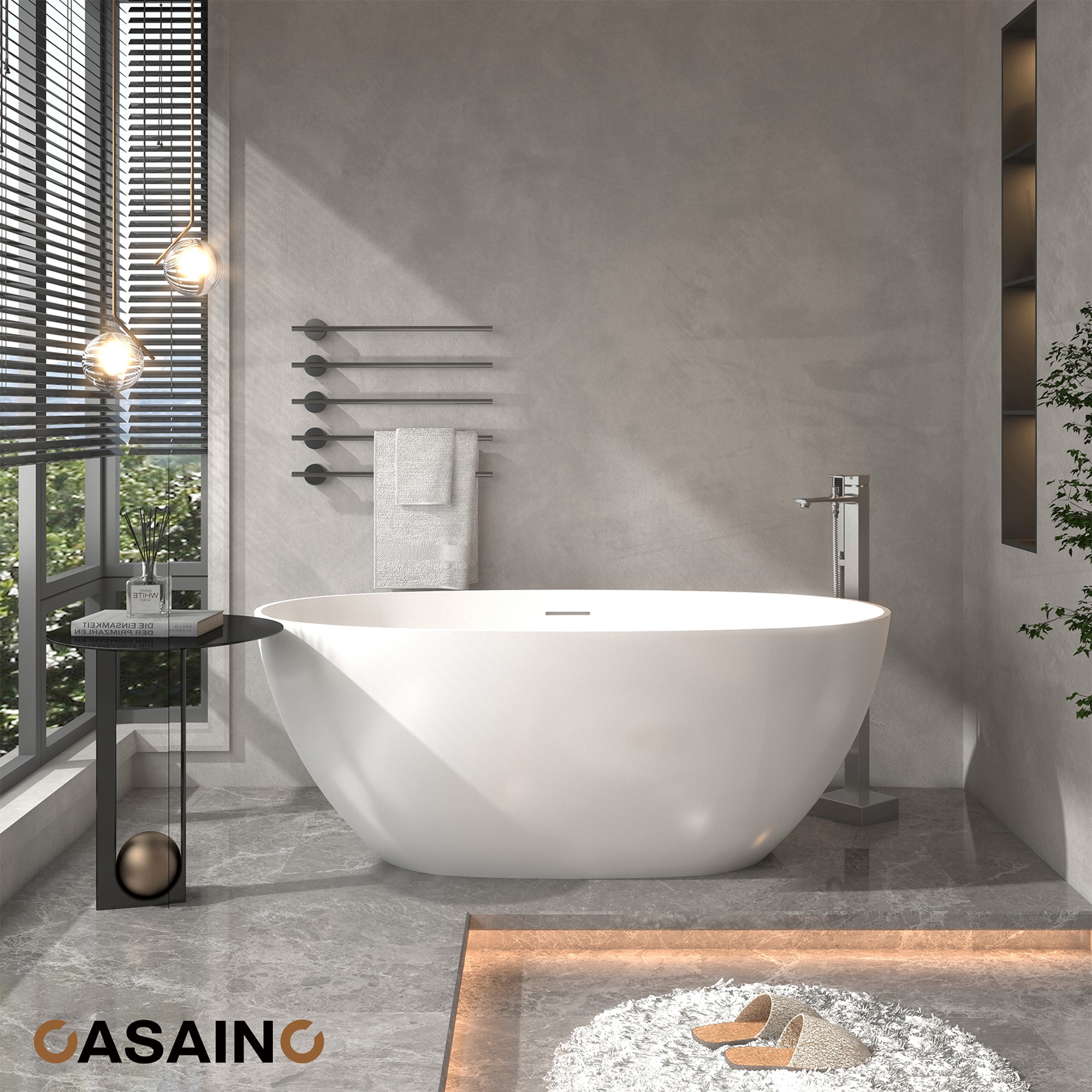 CASAINC MCS97-BG Roman-Tub-Faucets - View #2