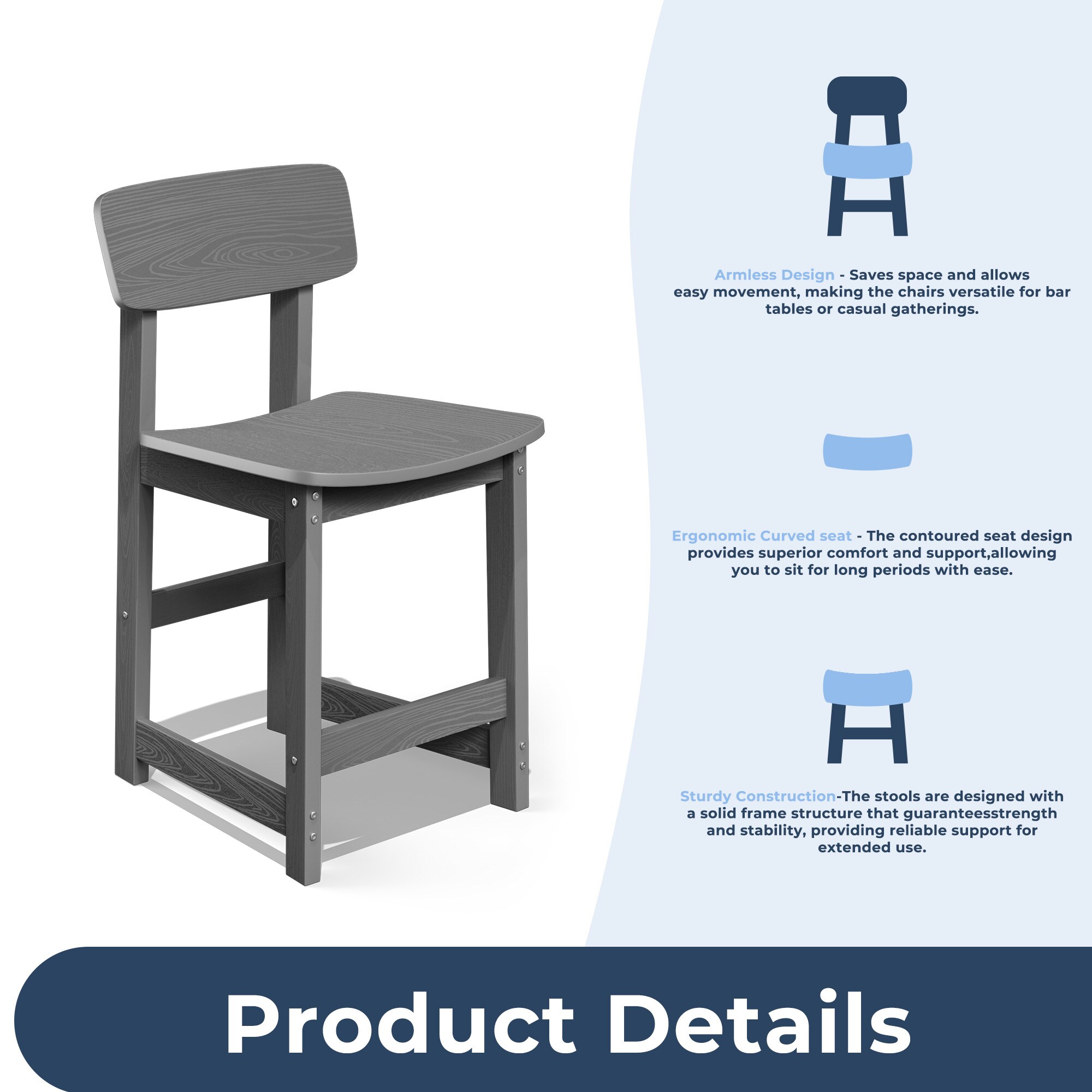 JEAREY XJG3JT-GY Patio-Chairs - View #4