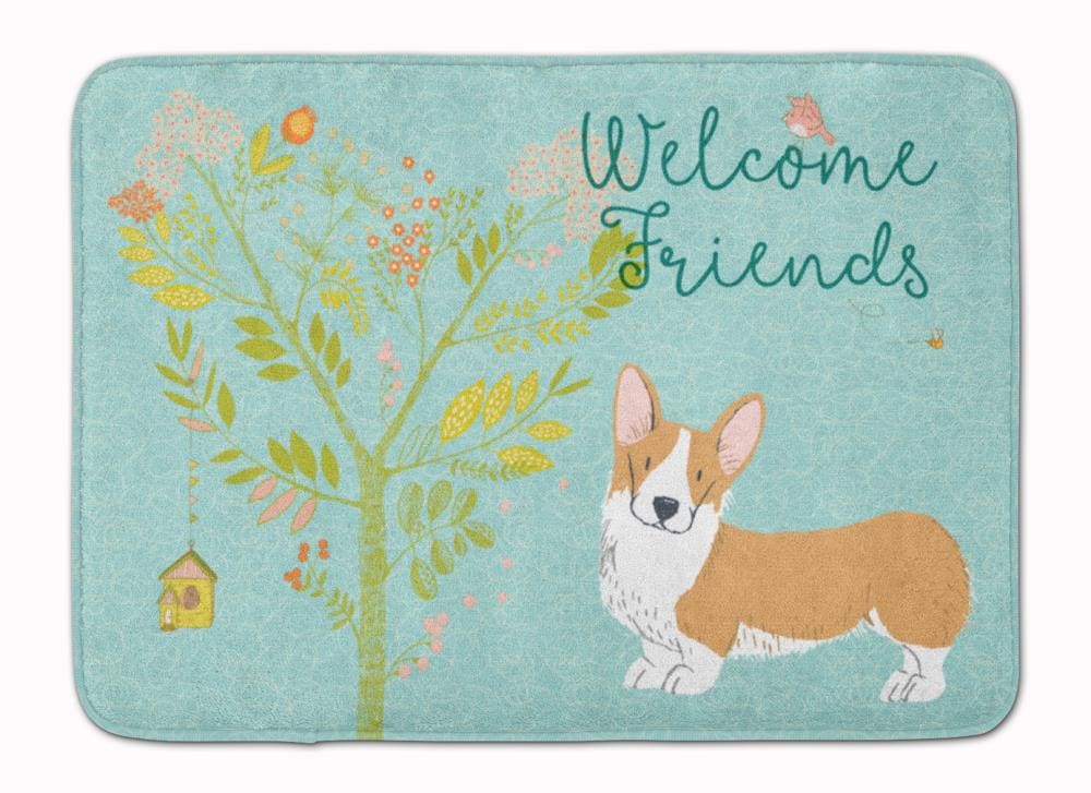 Caroline's Treasures BB7608RUG 27-in x 19-in Multiple Colors/Finishes Microfiber Memory Foam Bath Mat
