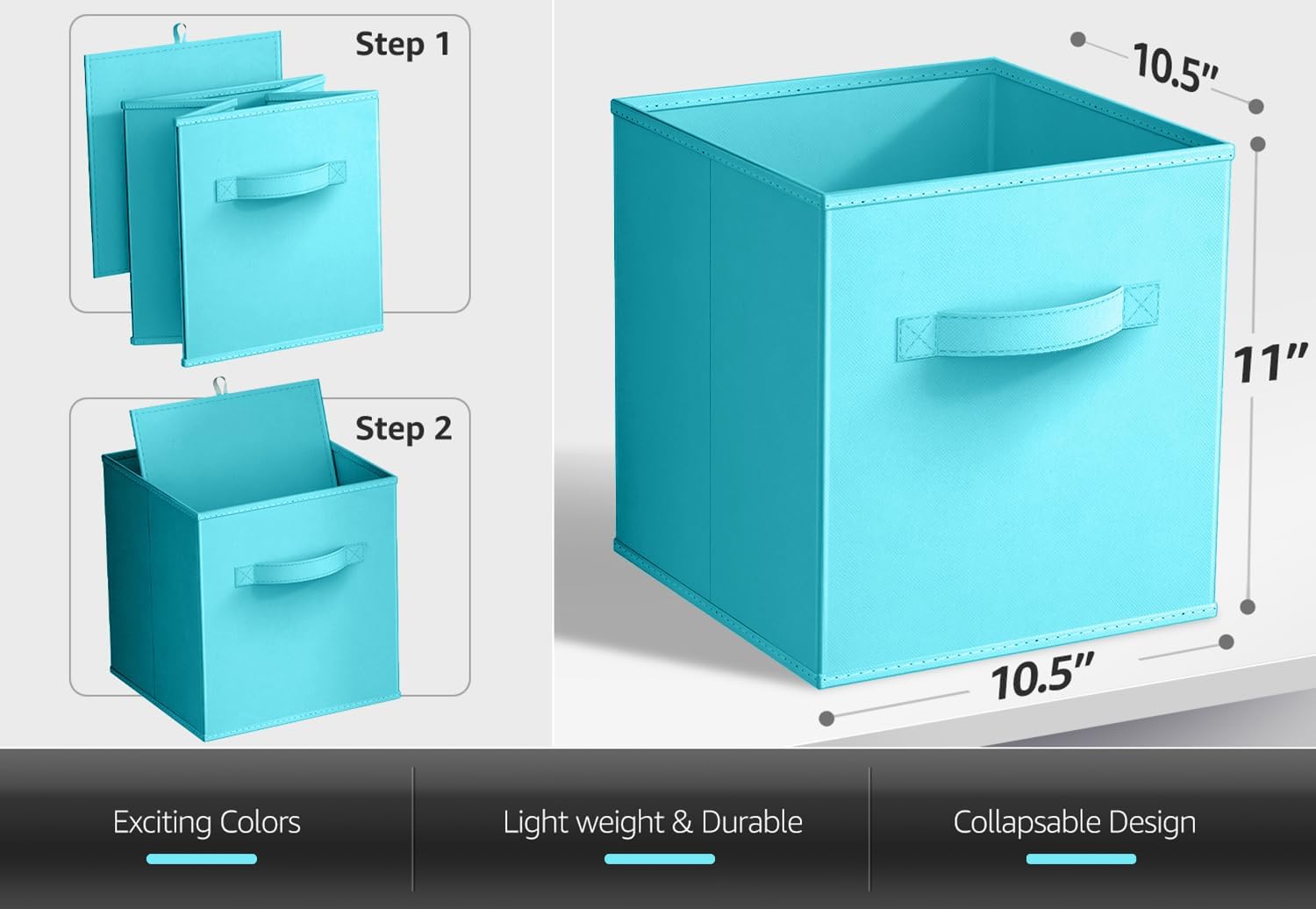 SORBUS 192405397615 Laminate-Storage-Cubes - View #3