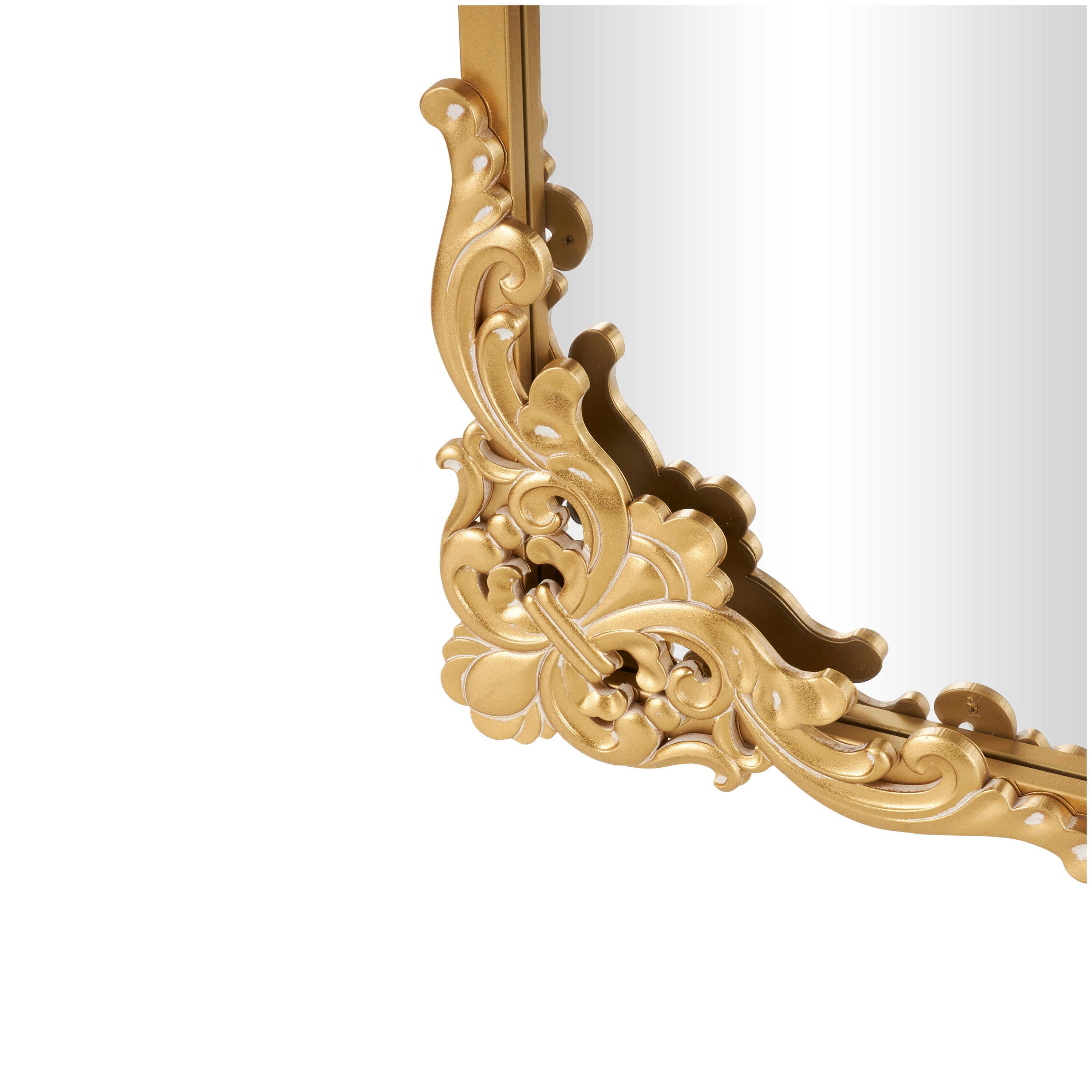 Grayson Lane 30-in W x 66-in H Gold Tall Ornate Baroque Polished Full ...