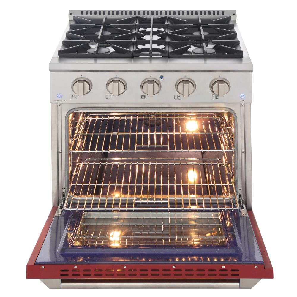 UNIQUE Classic Retro 30-in 4 Burners 3.9-cu ft Freestanding