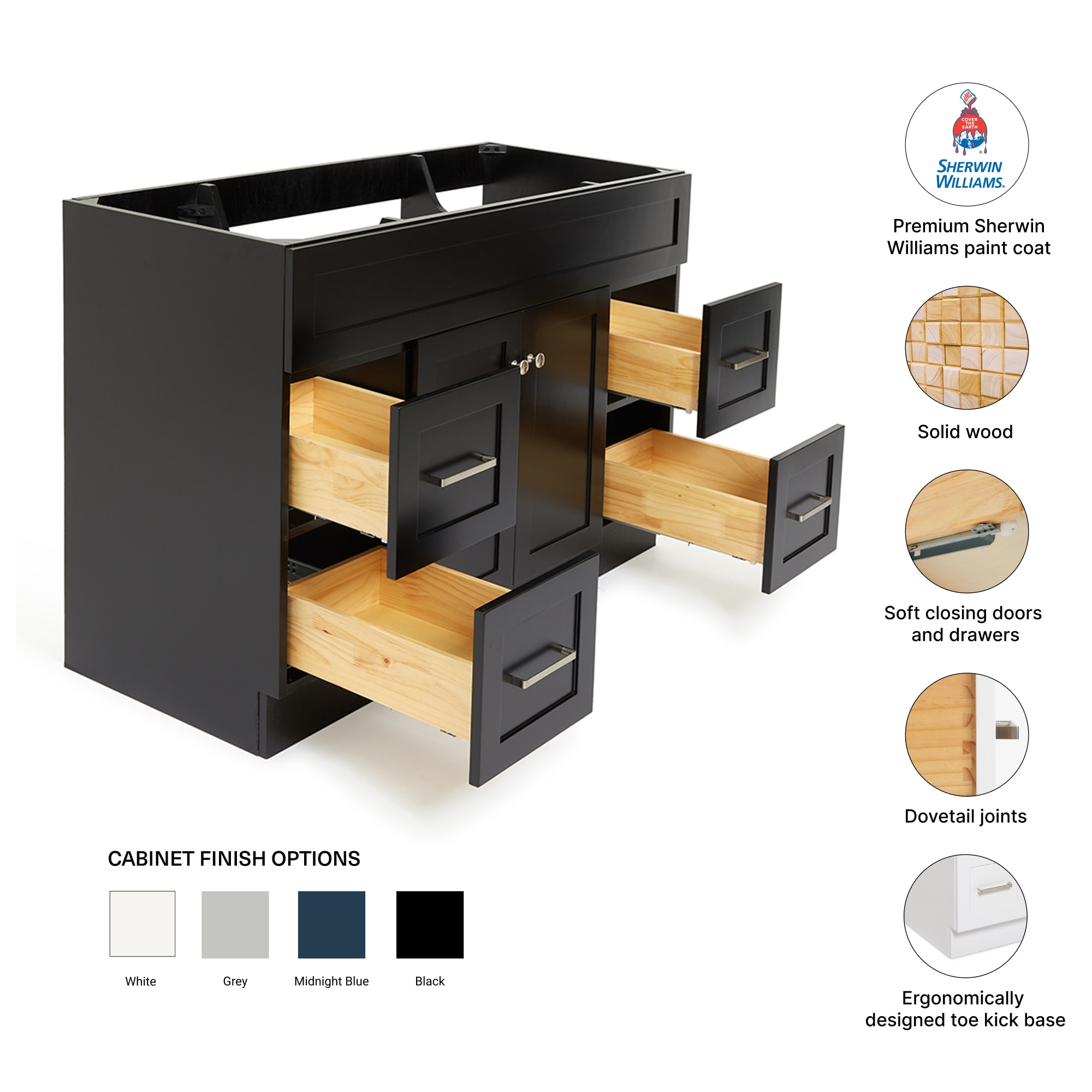 ARIEL F048S-BC-BLK vanities - View #5