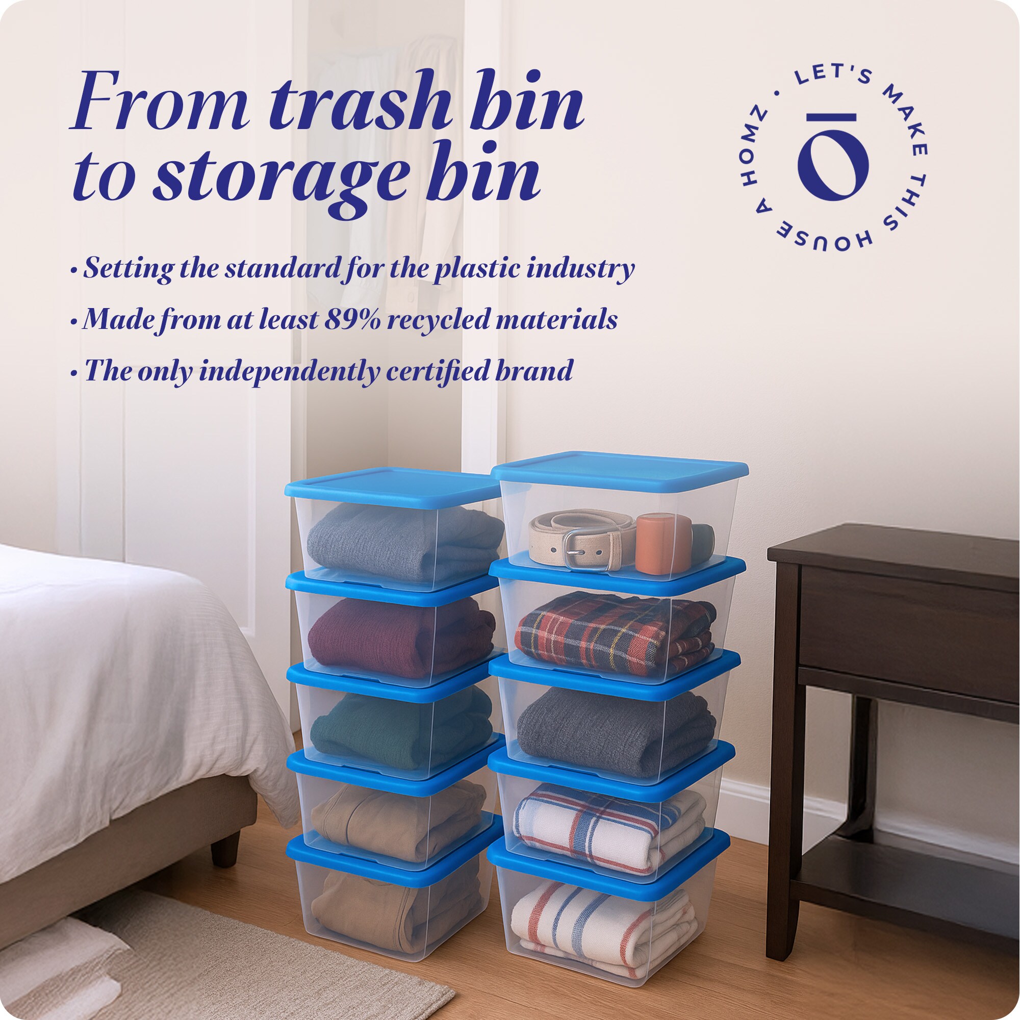 Homz Products 323705 Plastic-Storage-Totes - View #6