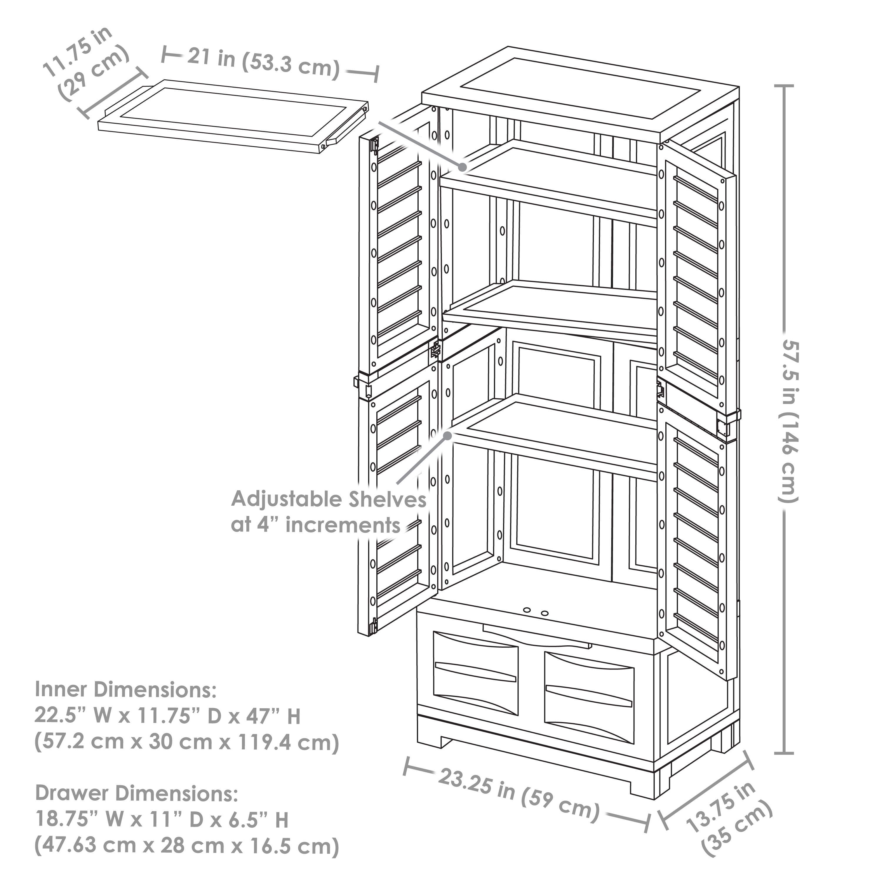 Sunnydaze Decor SUP-288 Utility-Storage-Cabinets - View #6