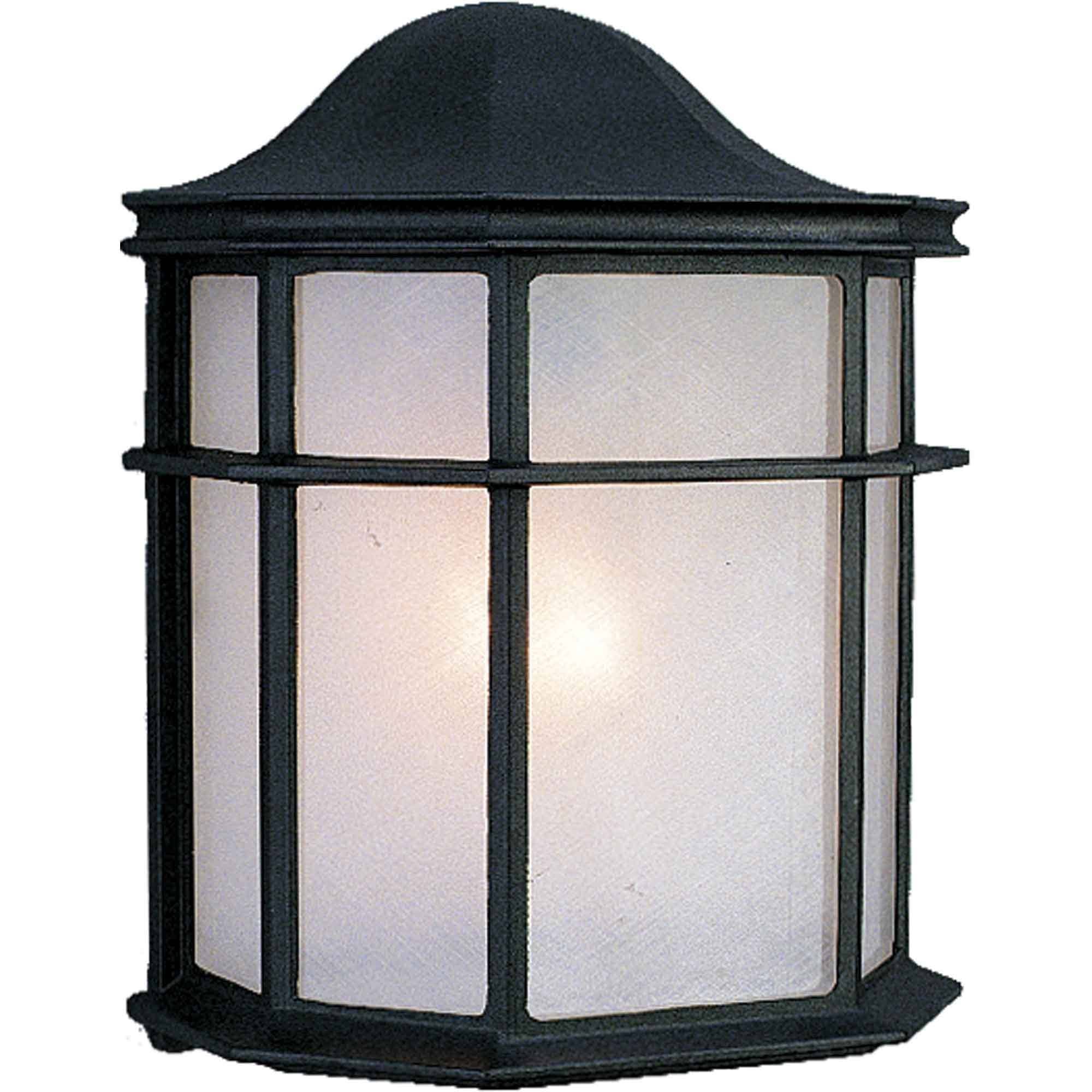 Volume Lighting V8879-5 1 -Light 10.0-in H Black Hardwired Outdoor Wall Light