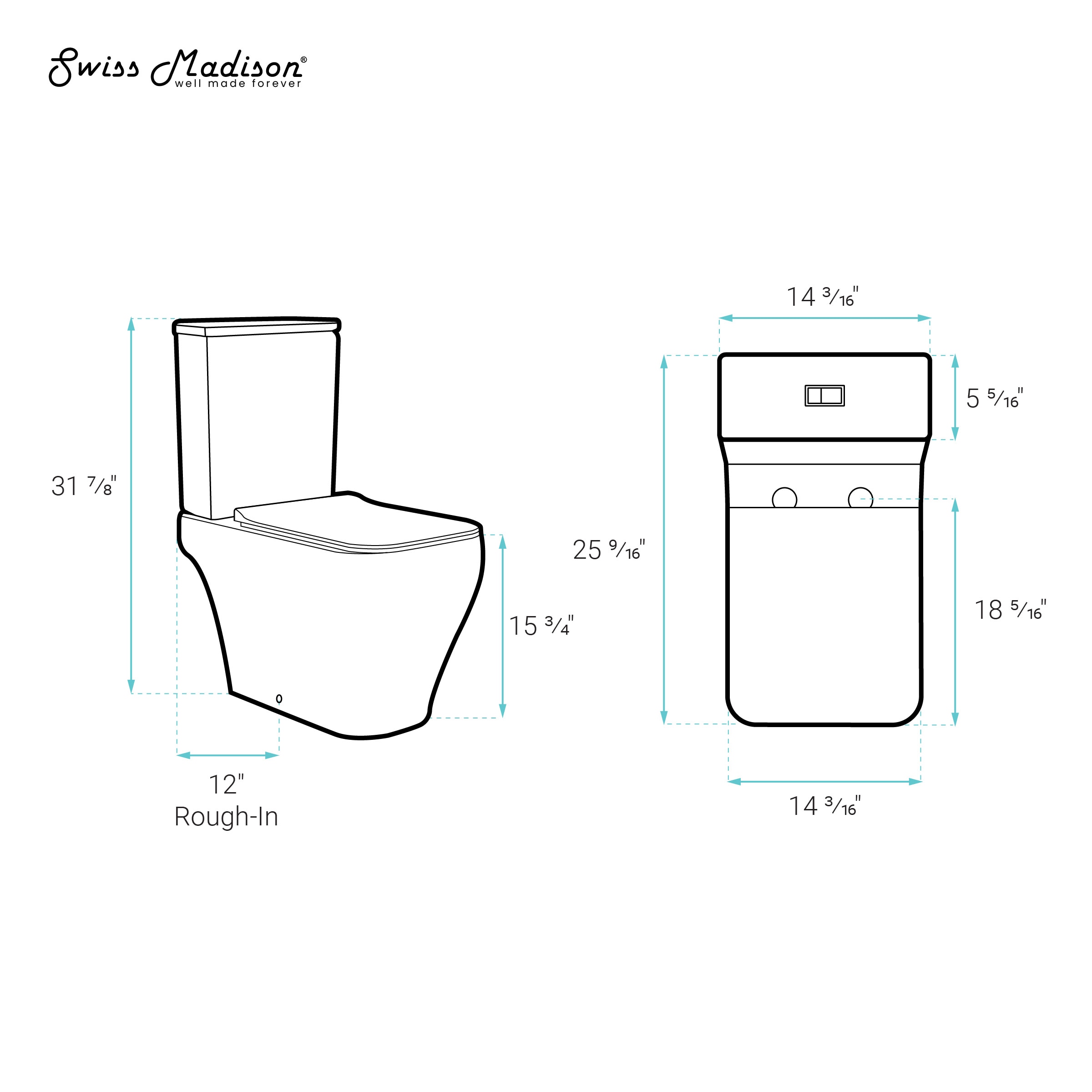 Swiss Madison SM-25-2TLAR03WH toilets - View #5