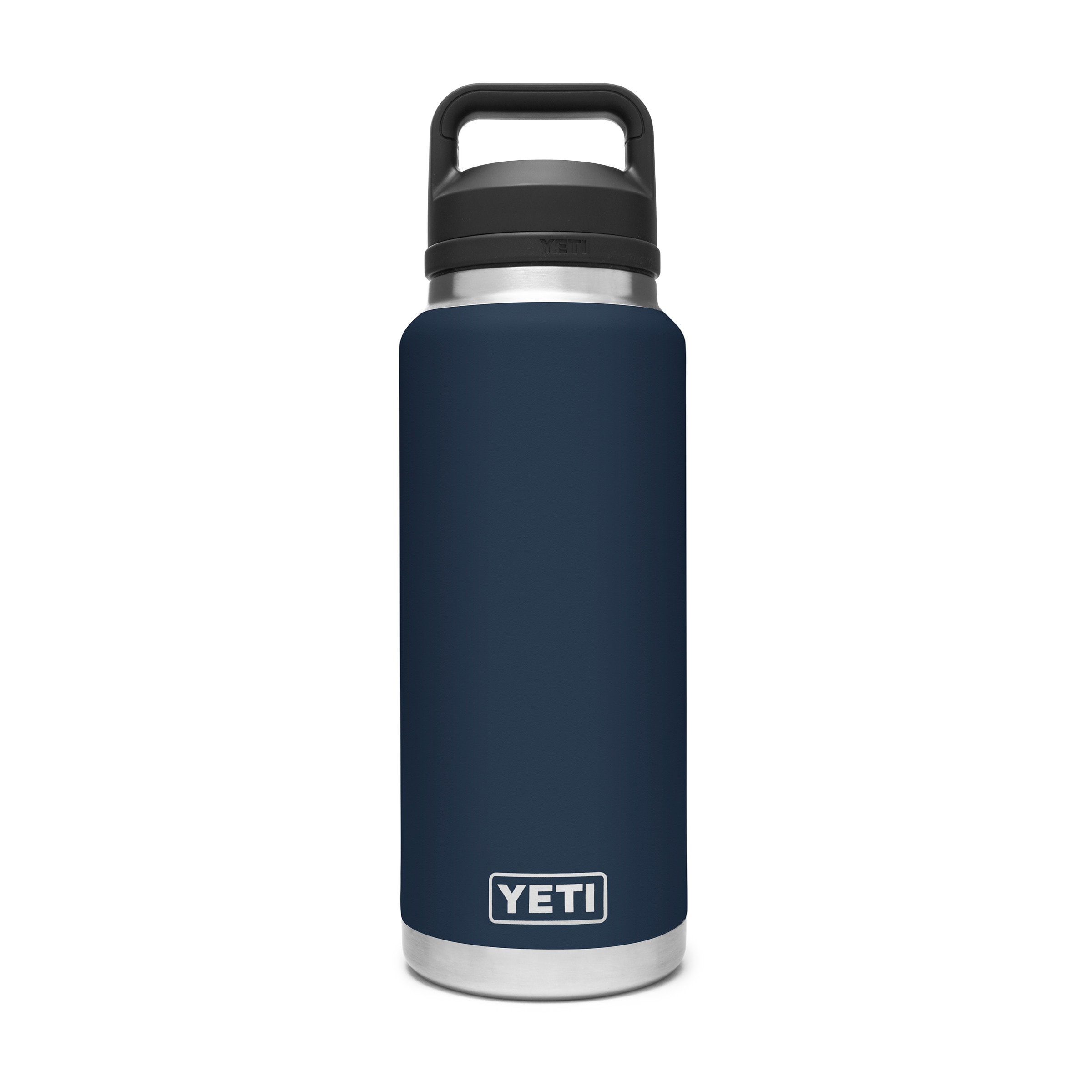 YETI Rambler 36-fl oz Stainless Steel Water Bottle with Chug Cap, Navy at