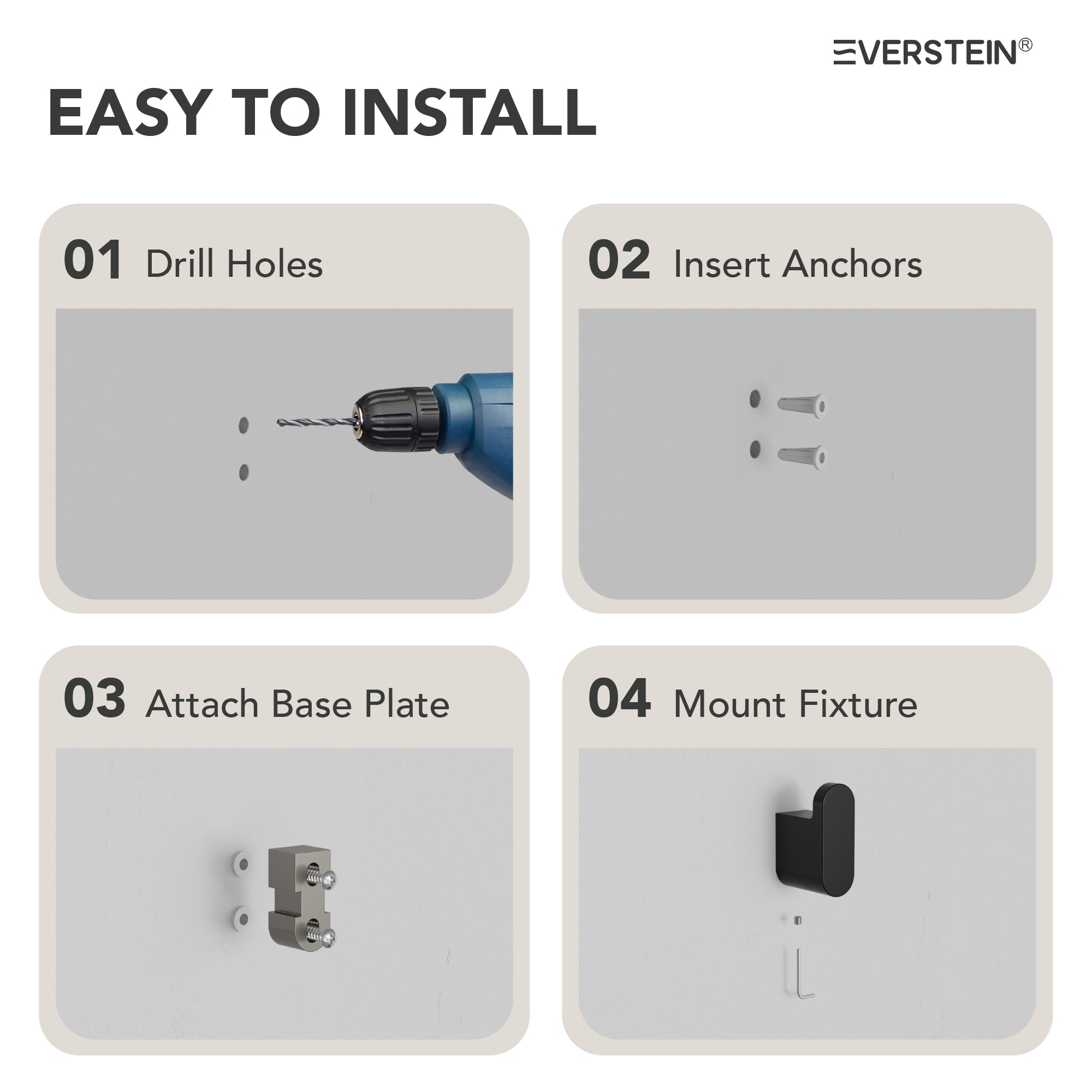 EVERSTEIN Q-832-OTOP Decorative-Bath-Hardware-Kits - View #13