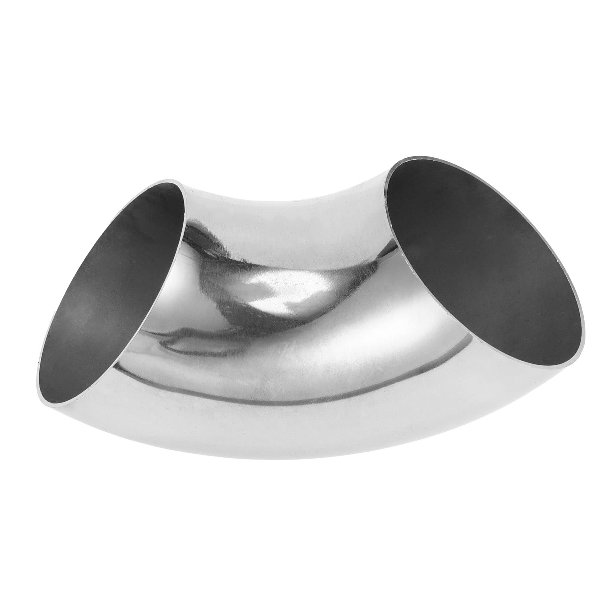 Unique Bargains 3.15 Inch OD 90 Degree Mandrel Bend Elbow Car Modified Exhaust Pipe Tubing 1.5mm/16GA Thickness 304 Stainless Steel Bend Tube Stair Handrail Piping 80x185x1.5mm