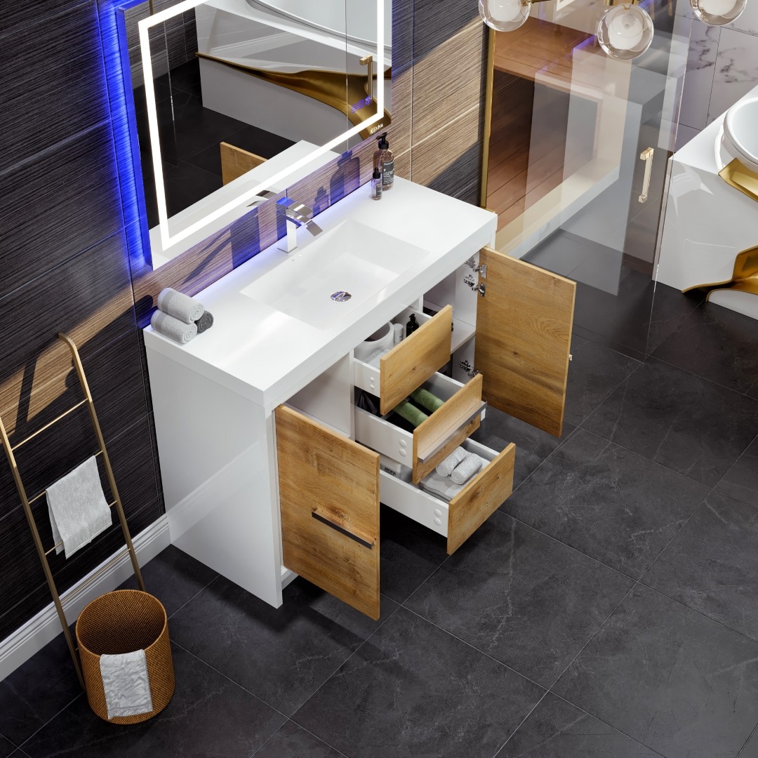 Eviva EVVN765-48NOK-WH Bath-Vanity-Combo - View #4