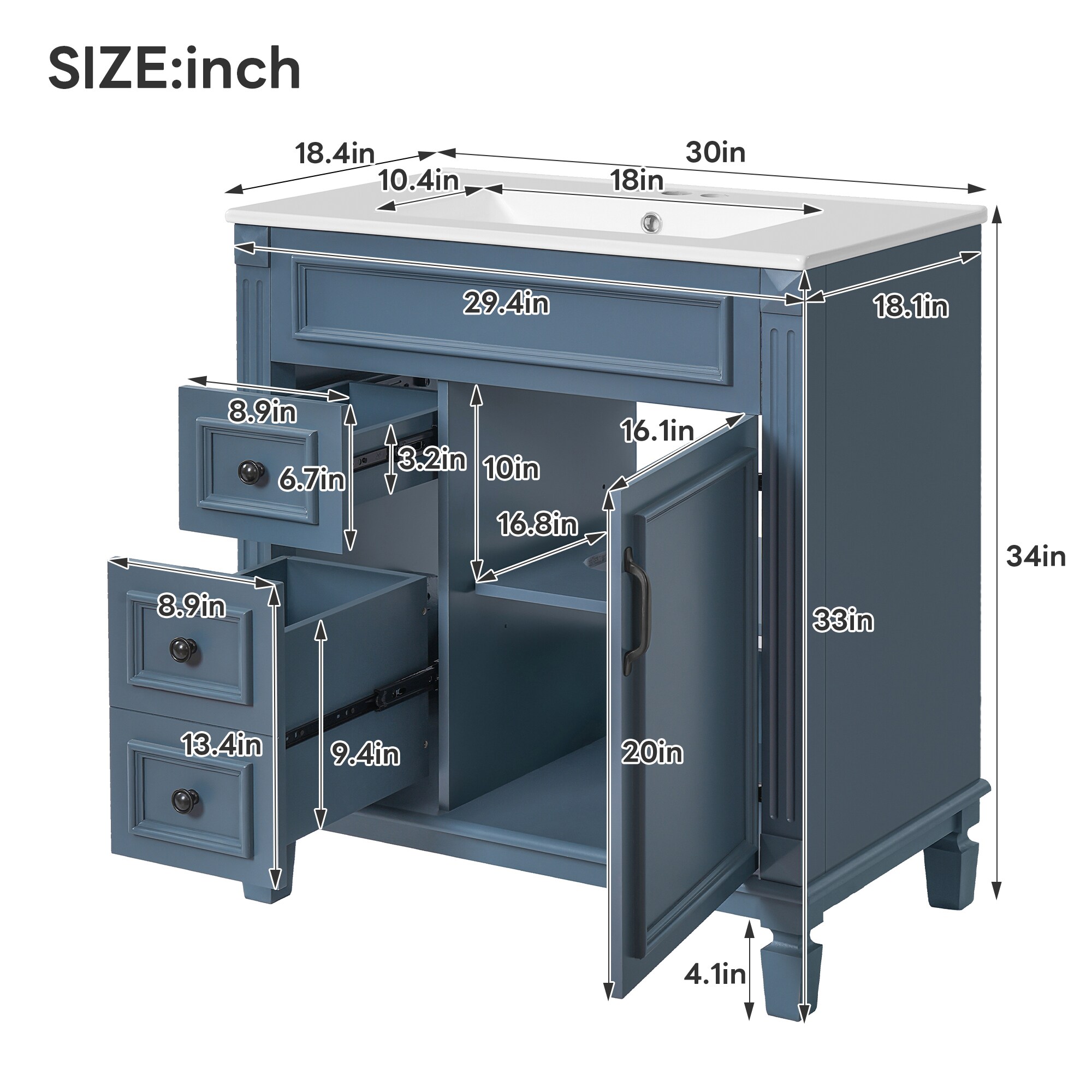 Tatayosi RY-P323328C Bath-Vanity-Combo - View #8