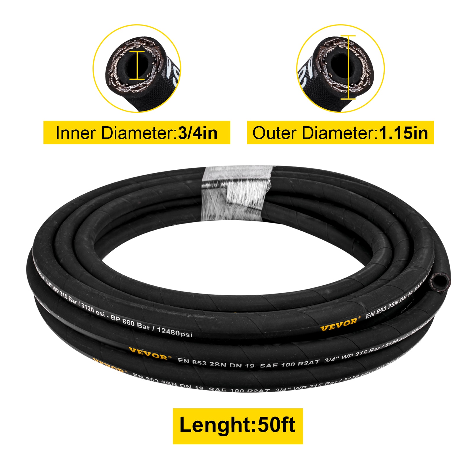 VEVOR YG50FT3-4-3118001V0 Tubing-Hoses - View #8