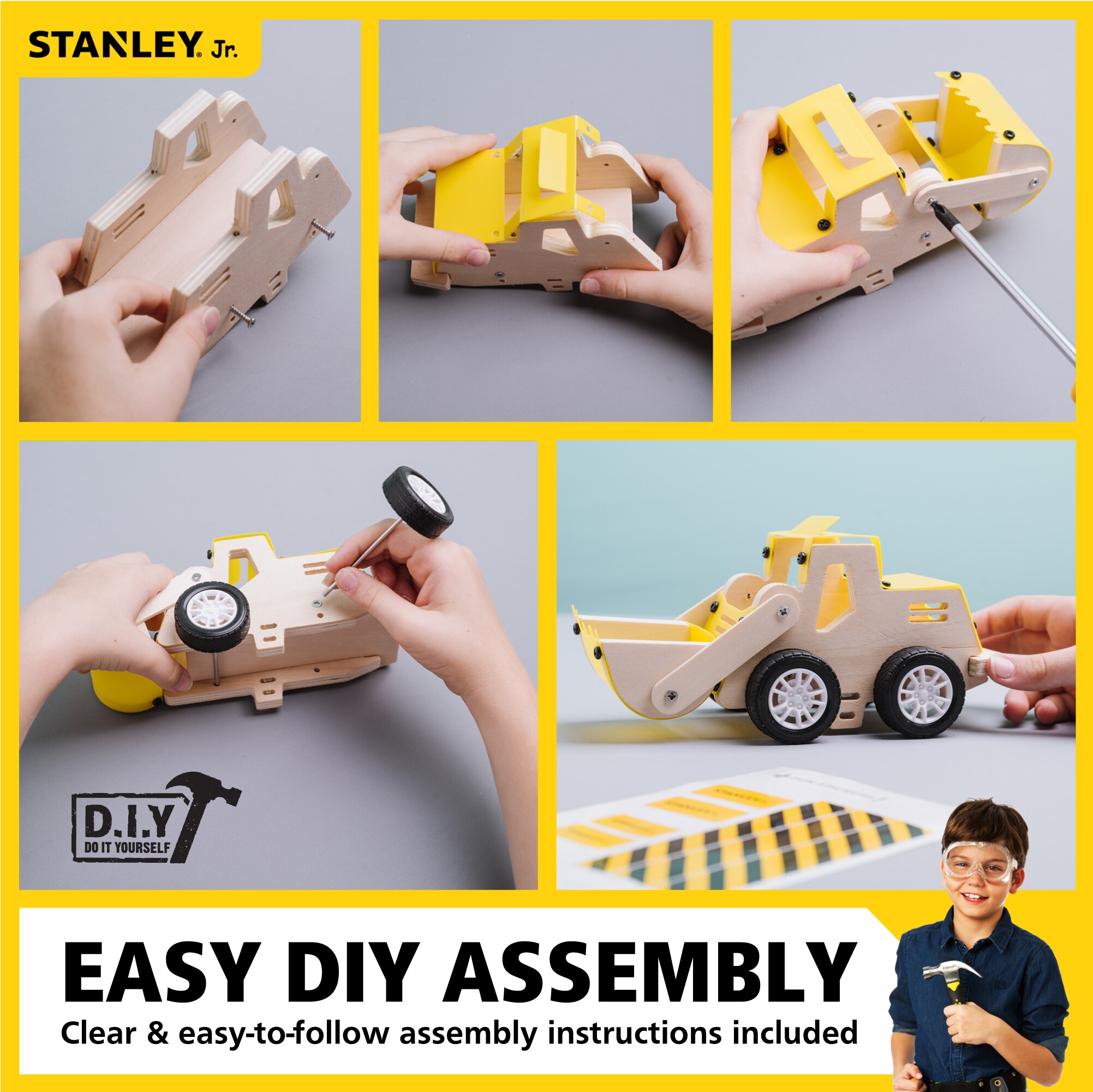 Stanley Jr. OLOK032-SY Kids-Woodworking-Project-Kits - View #5
