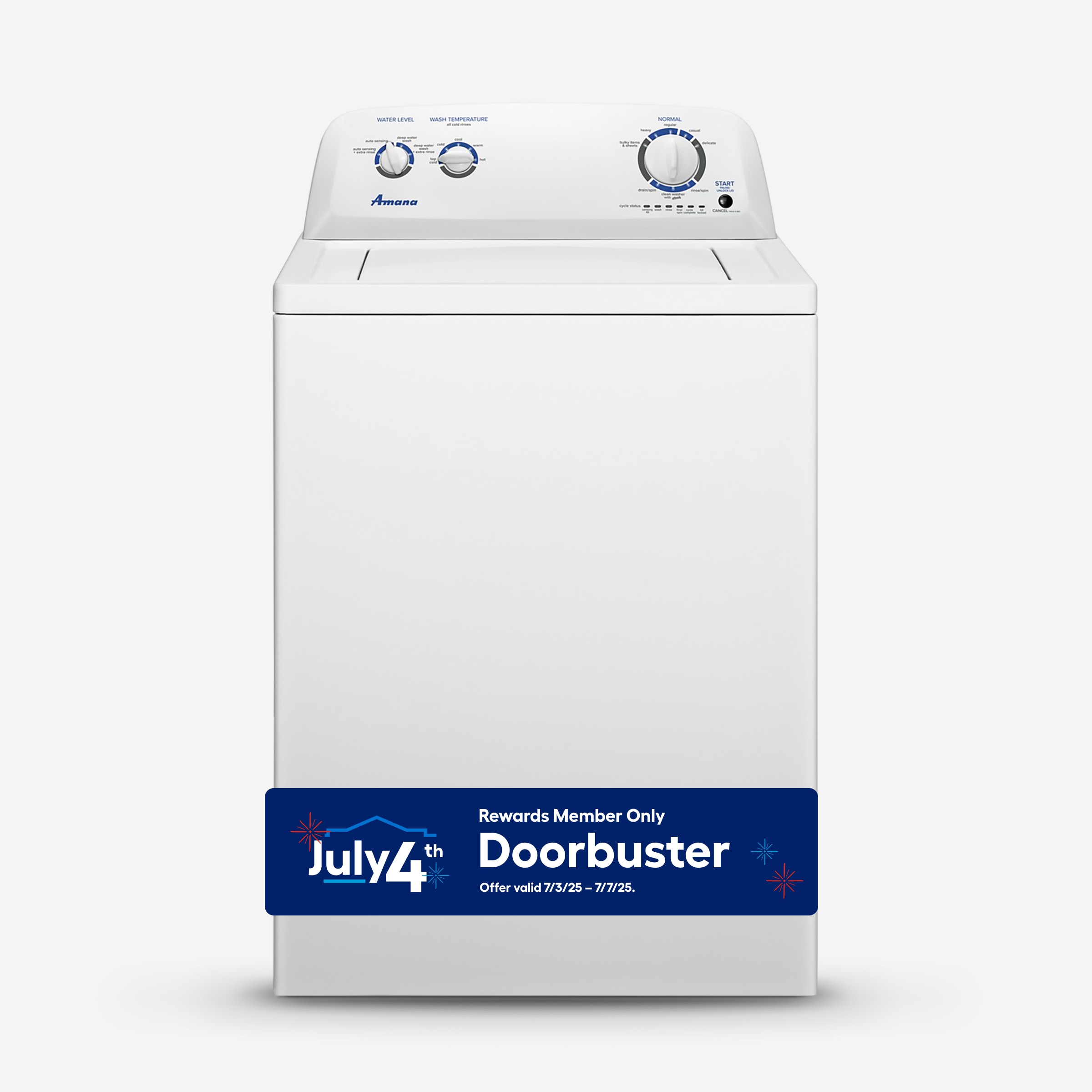 Amana NTW4516FW Small Agitator Top-Load Washer ( White )