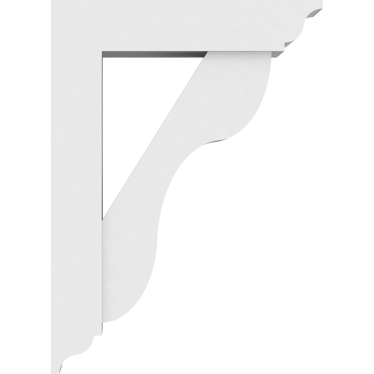 Ekena Millwork BKTP05X16X22CAR01 Exterior-Brackets-Braces - View #3