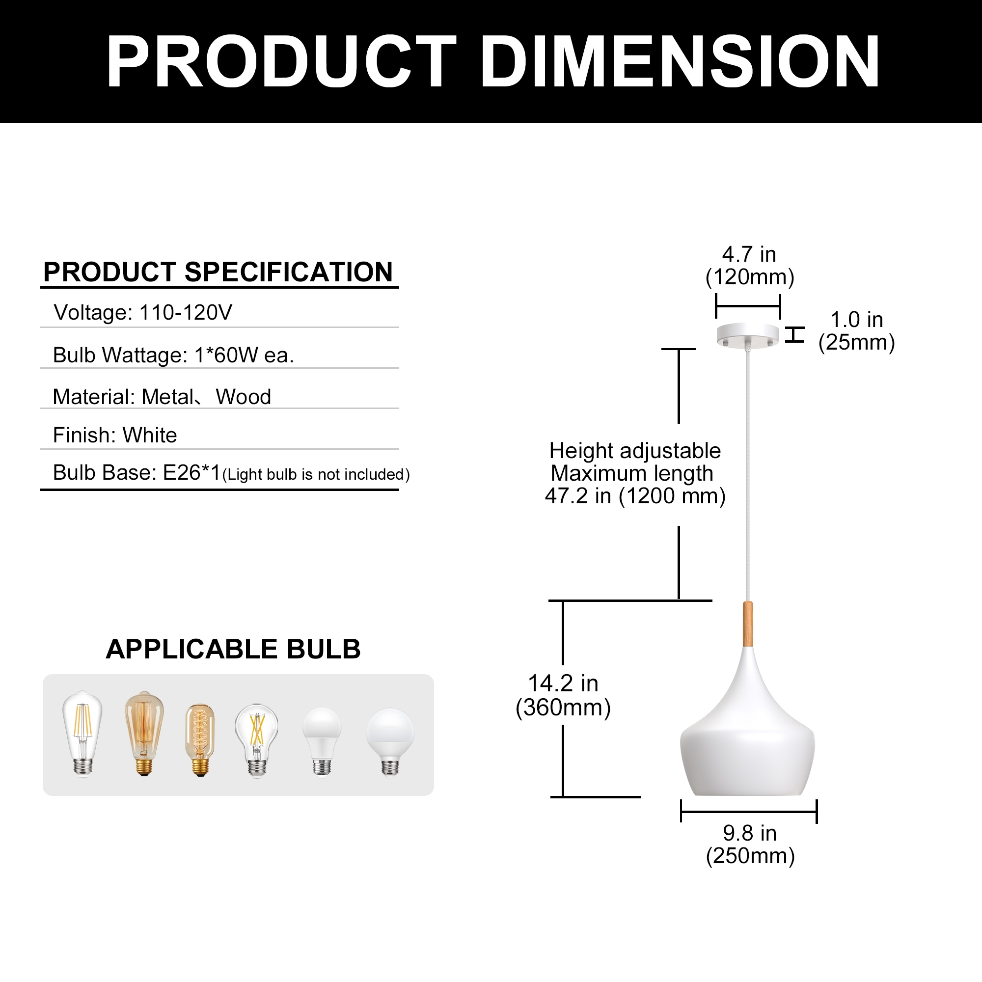 YANSUN LA-NB01201CBL-11 Pendant-Lights - View #6