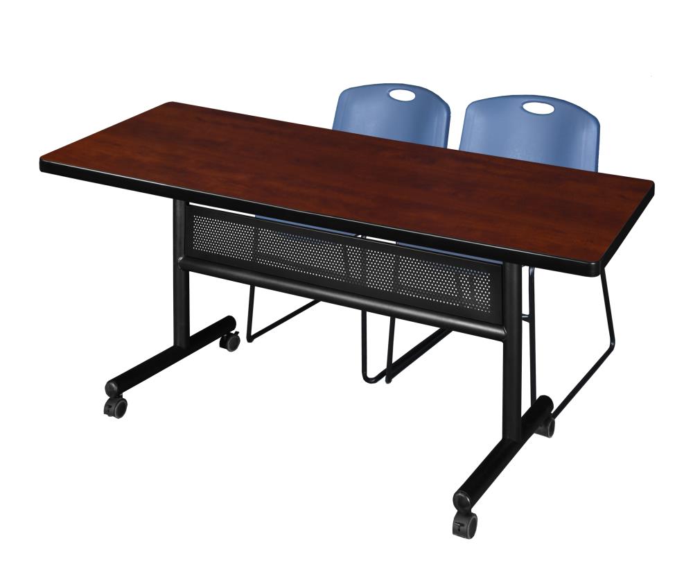 Regency MKFTM7230CH44BE Training Red 4-Person Training Table (72-in W x 29-in H)