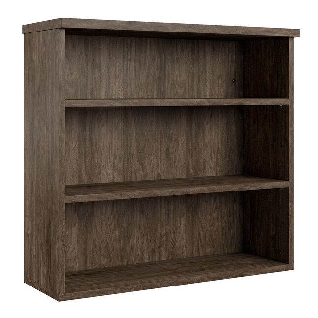 Hmidea Brown Wood 3 Shelf Bookcase 17, Better Homes Gardens Glendale 3 Shelf Bookcase Dark Oak Finish
