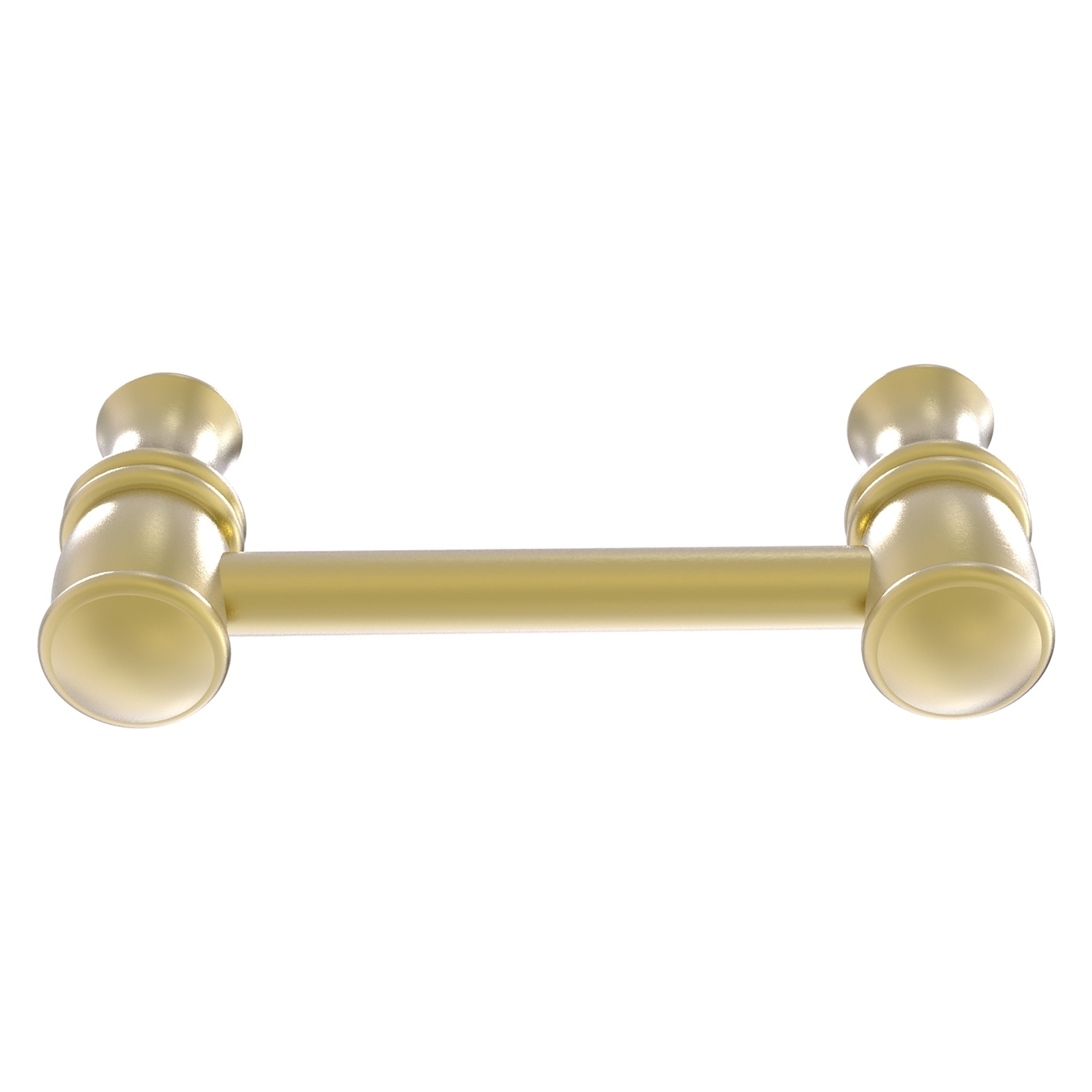 Allied Brass CL-30-3-SBR Carolina 3-in , 76mm Center to Center Satin Brass Dual Mount Cylindrical Bar For Use on Appliances Drawer Pulls