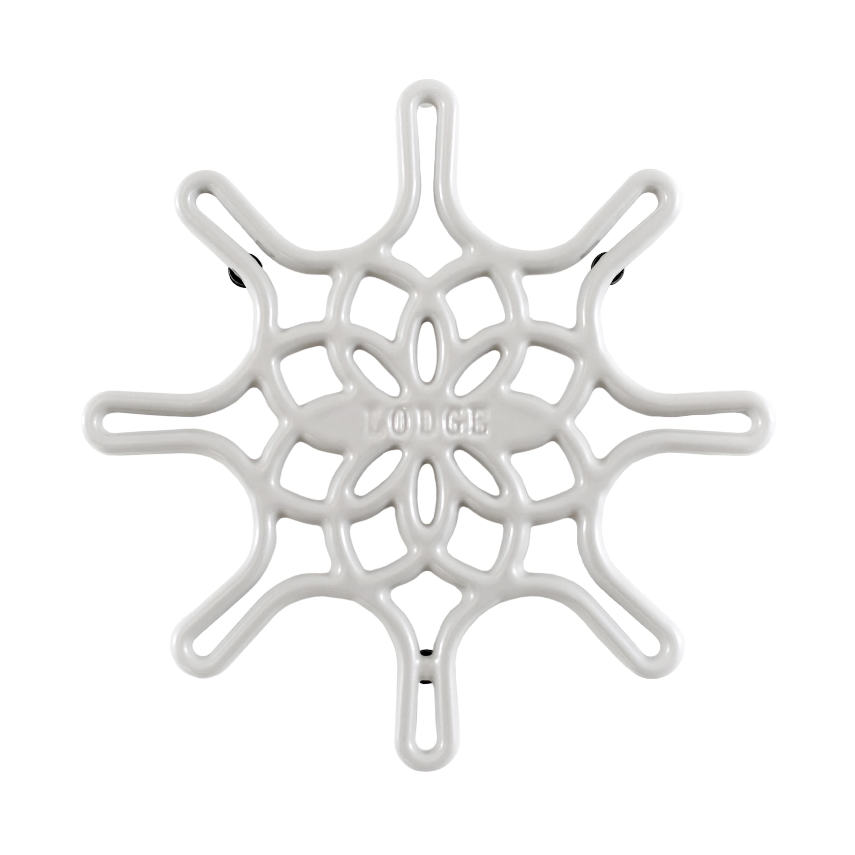 Lodge Cast Iron EC8ST13 Off White Metal Novelty Trivet(s)