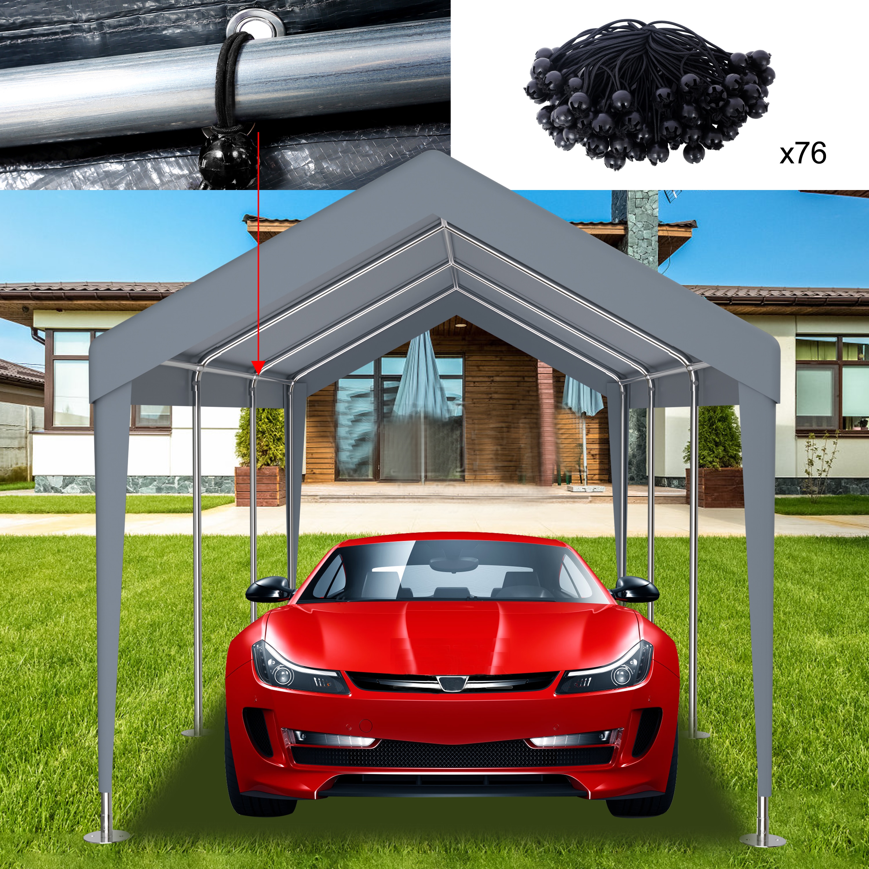 LUXEYARD DS-Y-W465-P204147 Carport-Covers - View #5