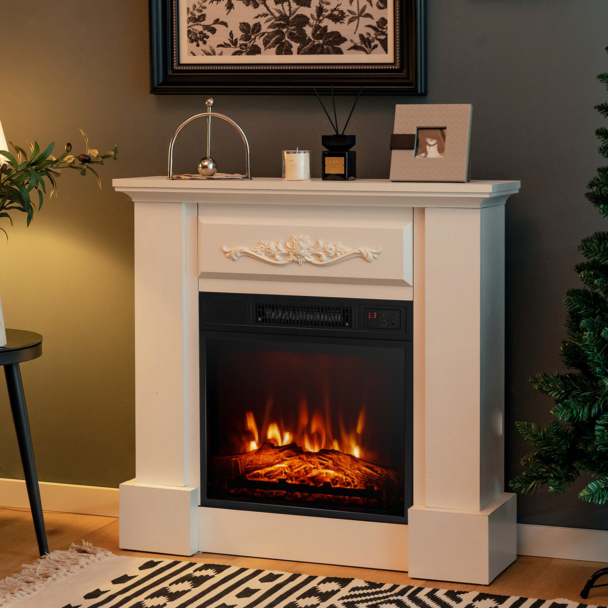 Goplus FP10103US-WH Electric-Fireplaces - View #9