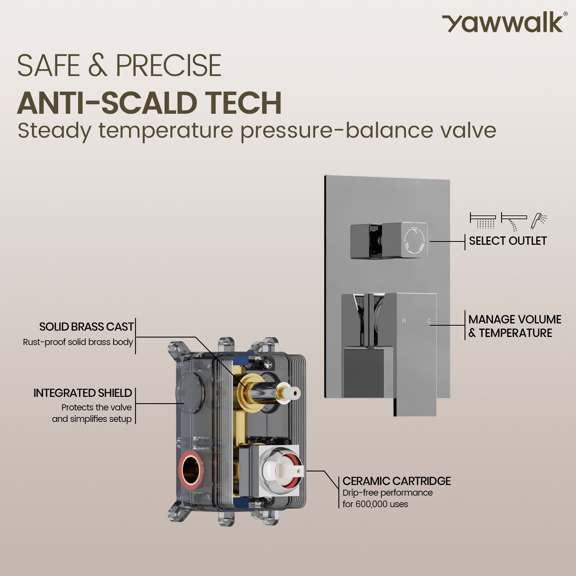 YAWWALK Y10W10-CP Tub-Shower-Faucets - View #6