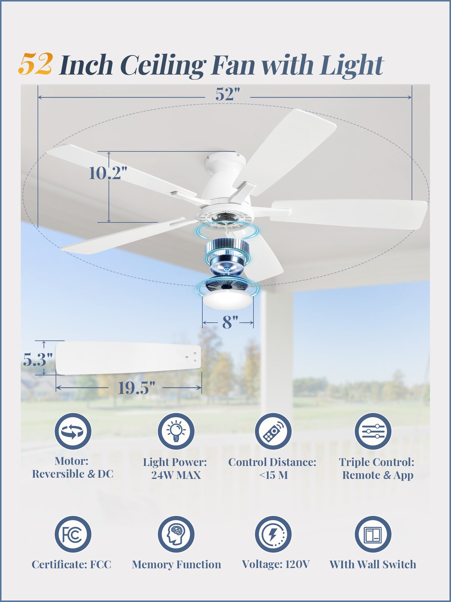 ZMISHIBO F-LY52WT-1X01LS Ceiling-Fans - View #4