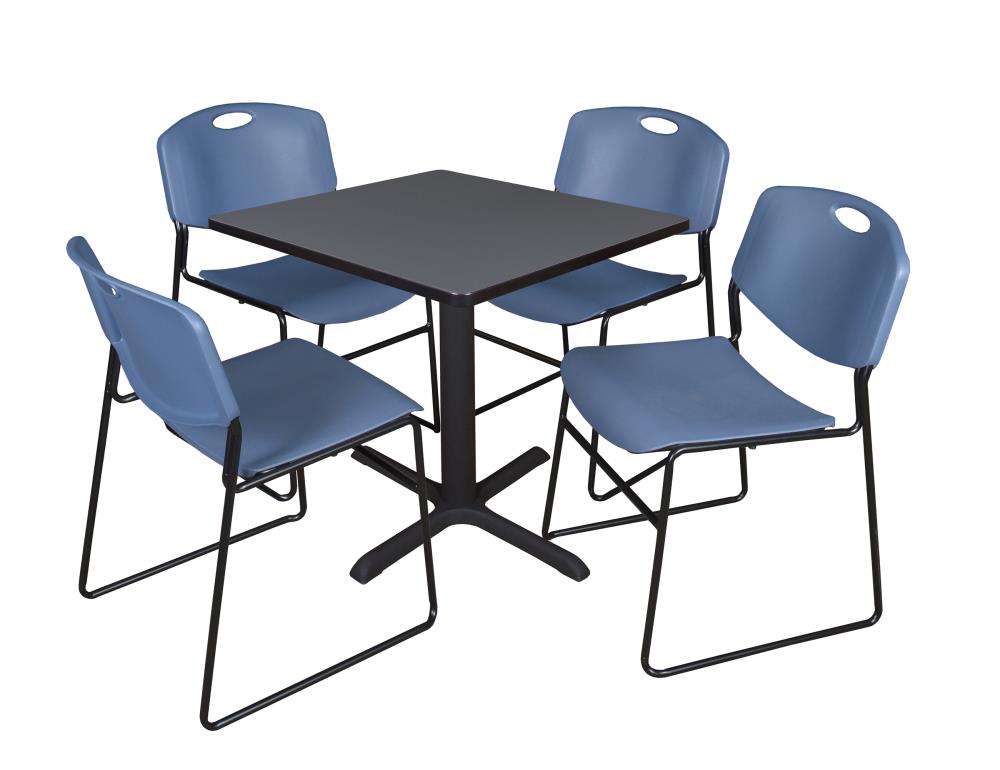 Regency TB3030GY44BE Breakroom Gray 4-Person Training Table (30-in W x 29-in H)