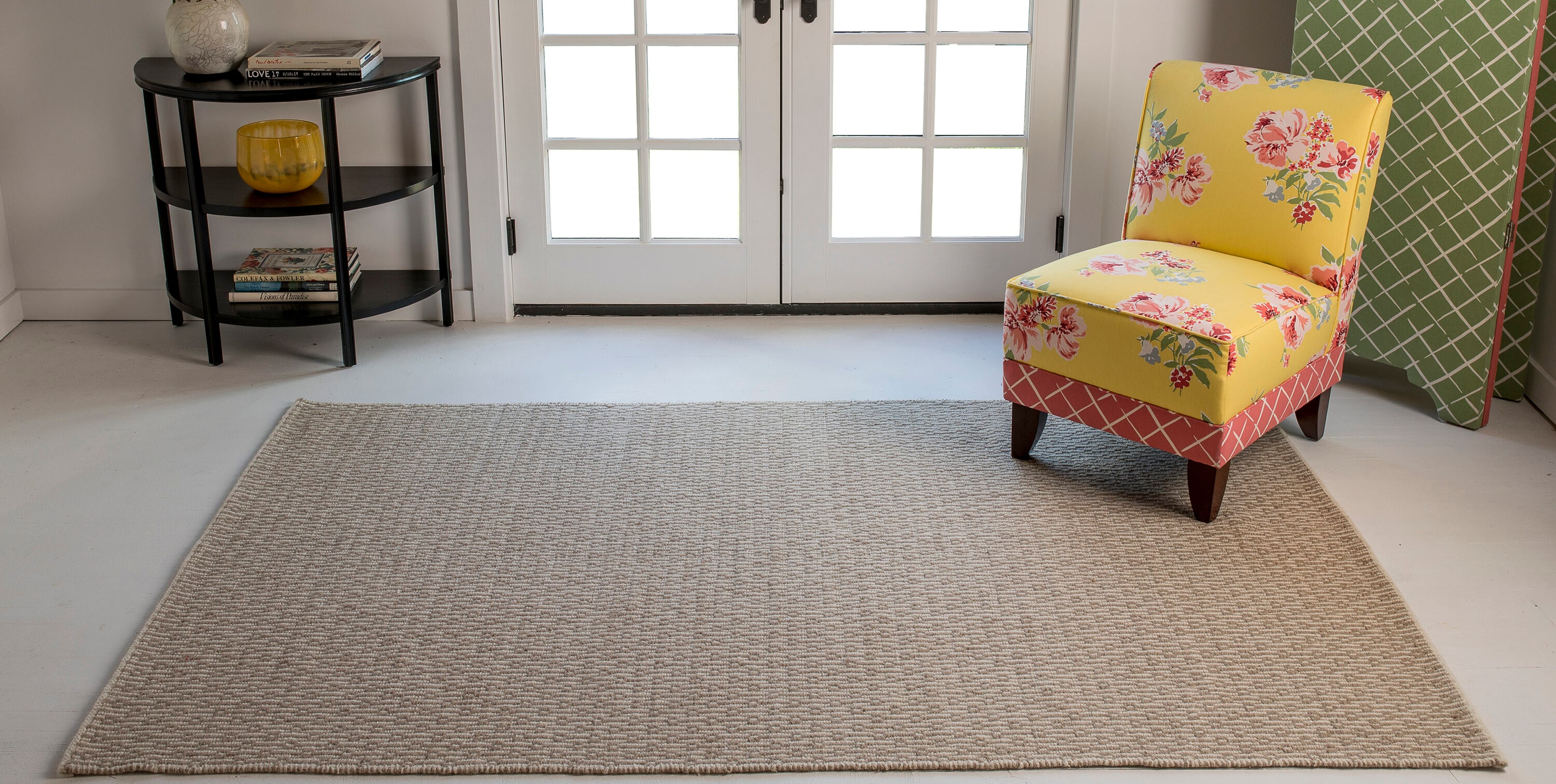 Momeni BLOCKBLO-1BGE5080 Block Island 5 x 8 (ft) Wool Beige Rectangular Indoor Geometric Coastal Area rug