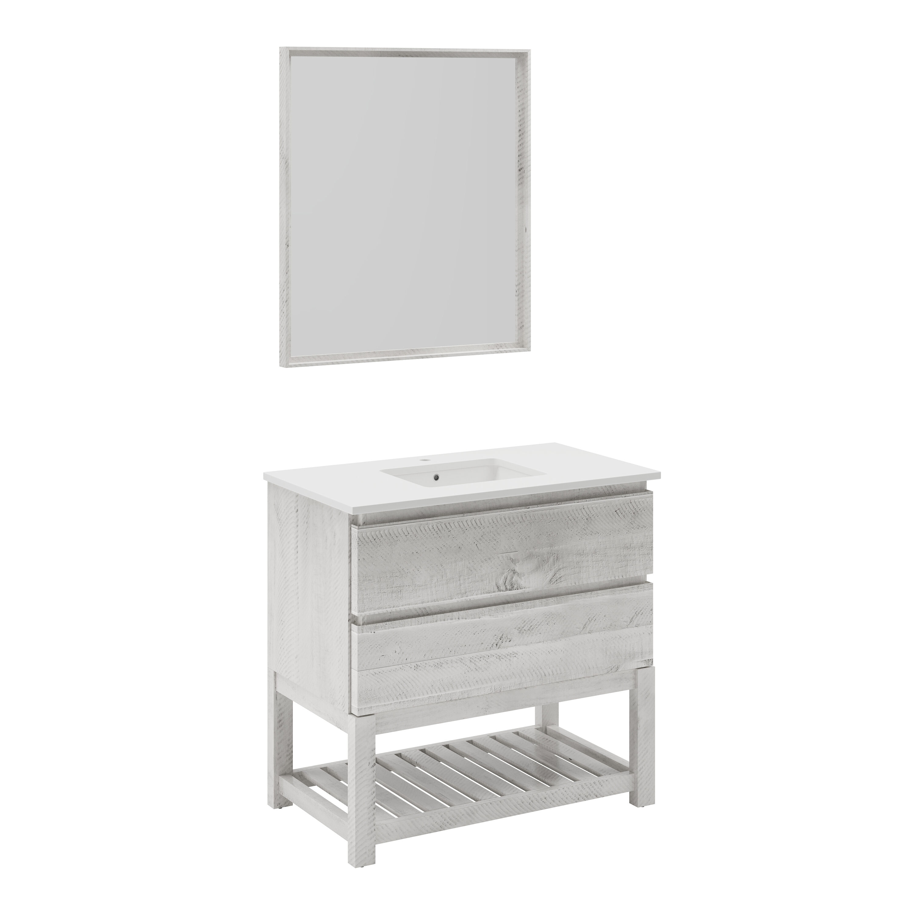 Fresca FVN3130RWH-FS Bath-Vanity-Combo - View #2