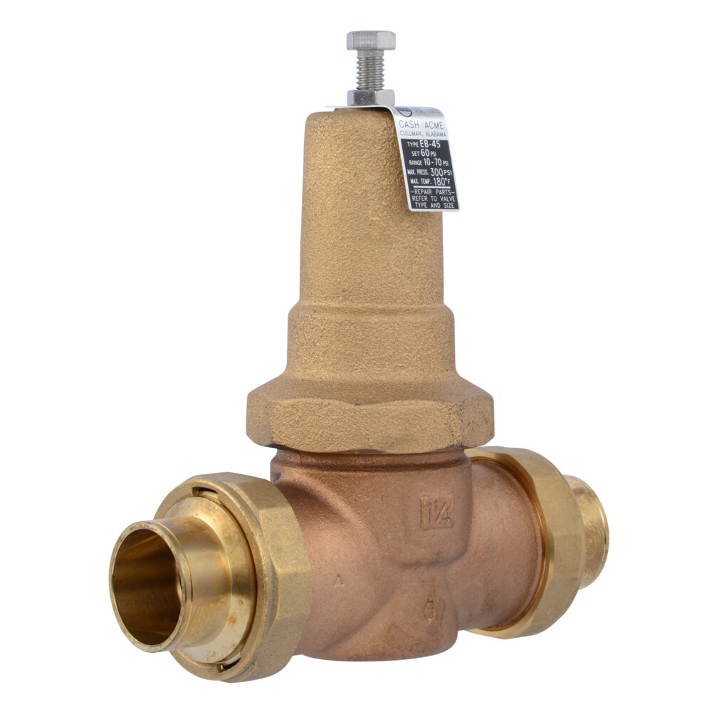 Cash Acme PVA35M-DUSW-60 1-1/4-in Copper sweat Brass Pressure regulator valve