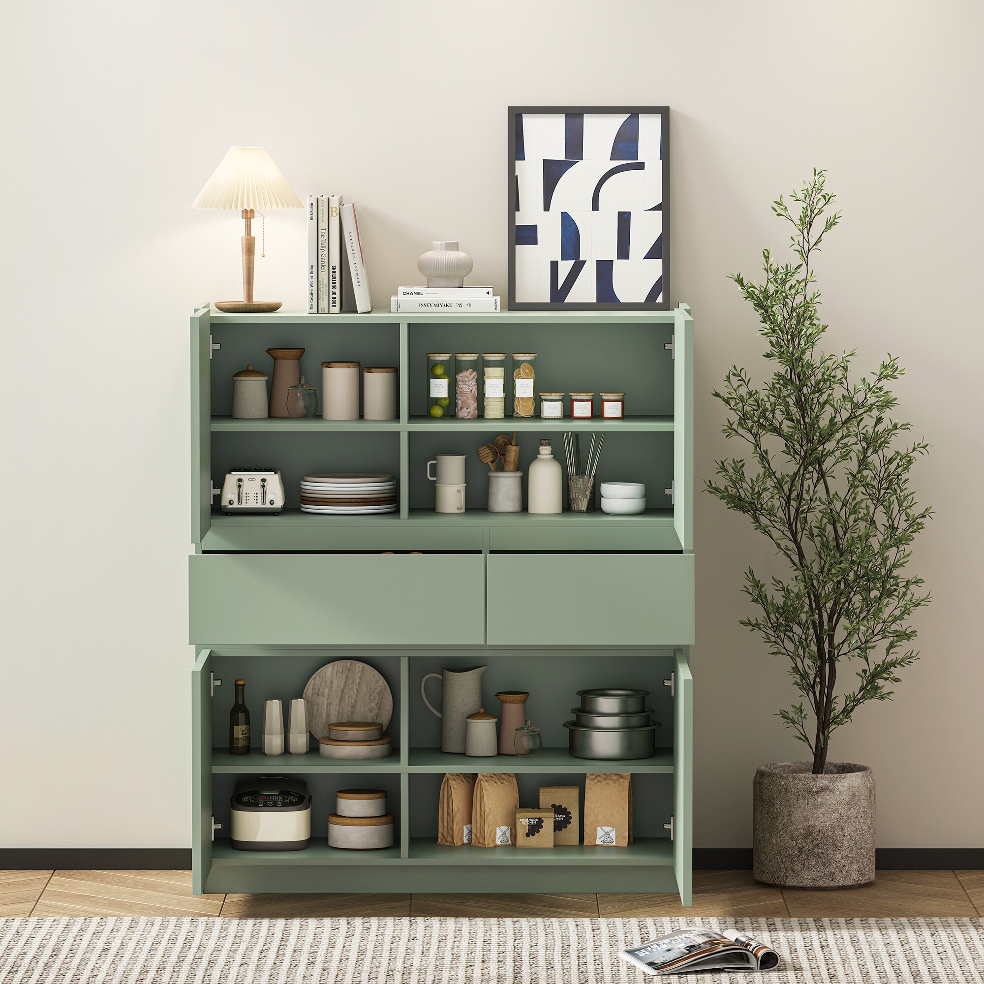 SINOFURN SYC080007GN Shoe-Racks - View #7