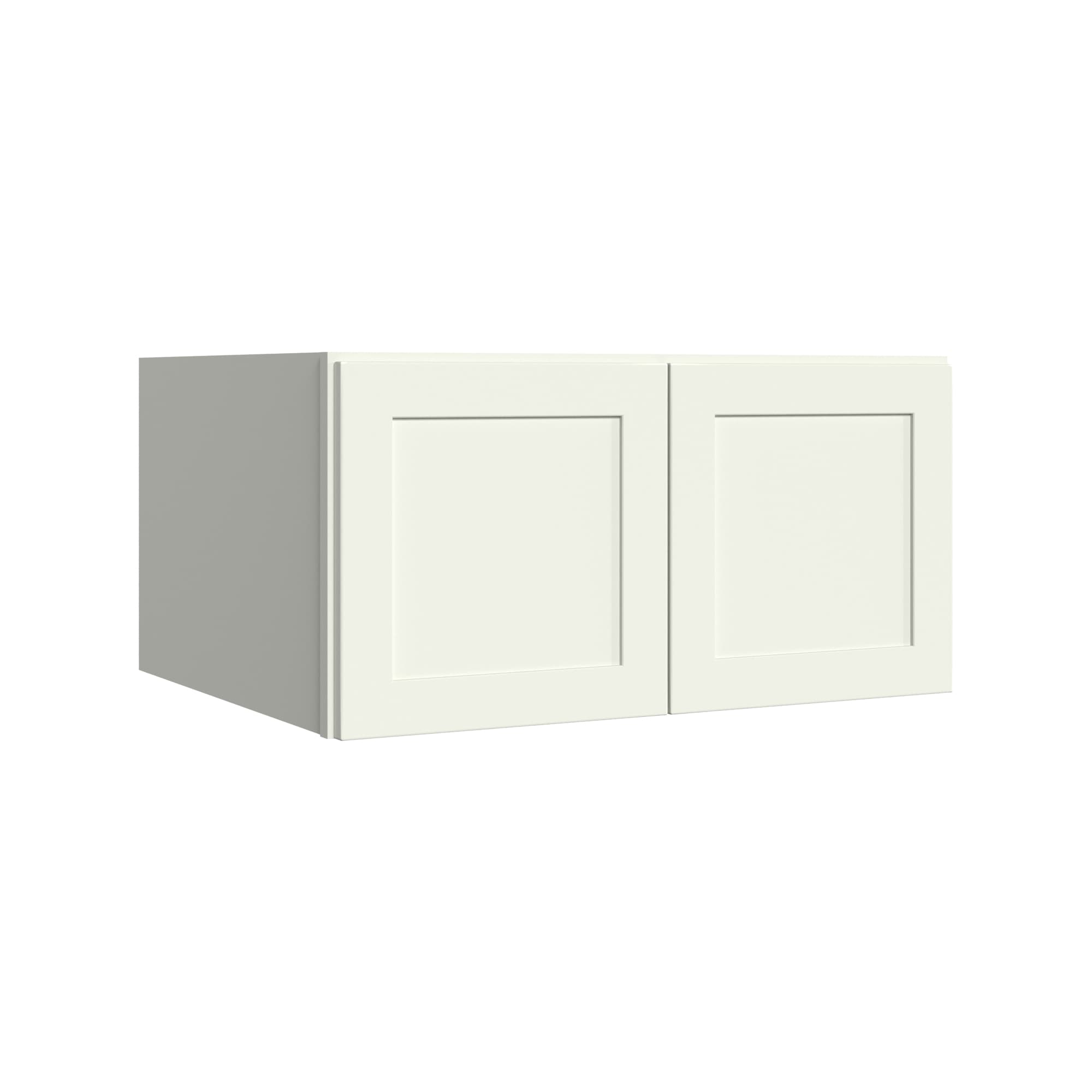 KraftMaid Momentum WR3015G71 Deveron 30-in W x 15-in H x 24-in D Dove White Wall Fully assembled Plywood Cabinet (Recessed Panel Shaker)