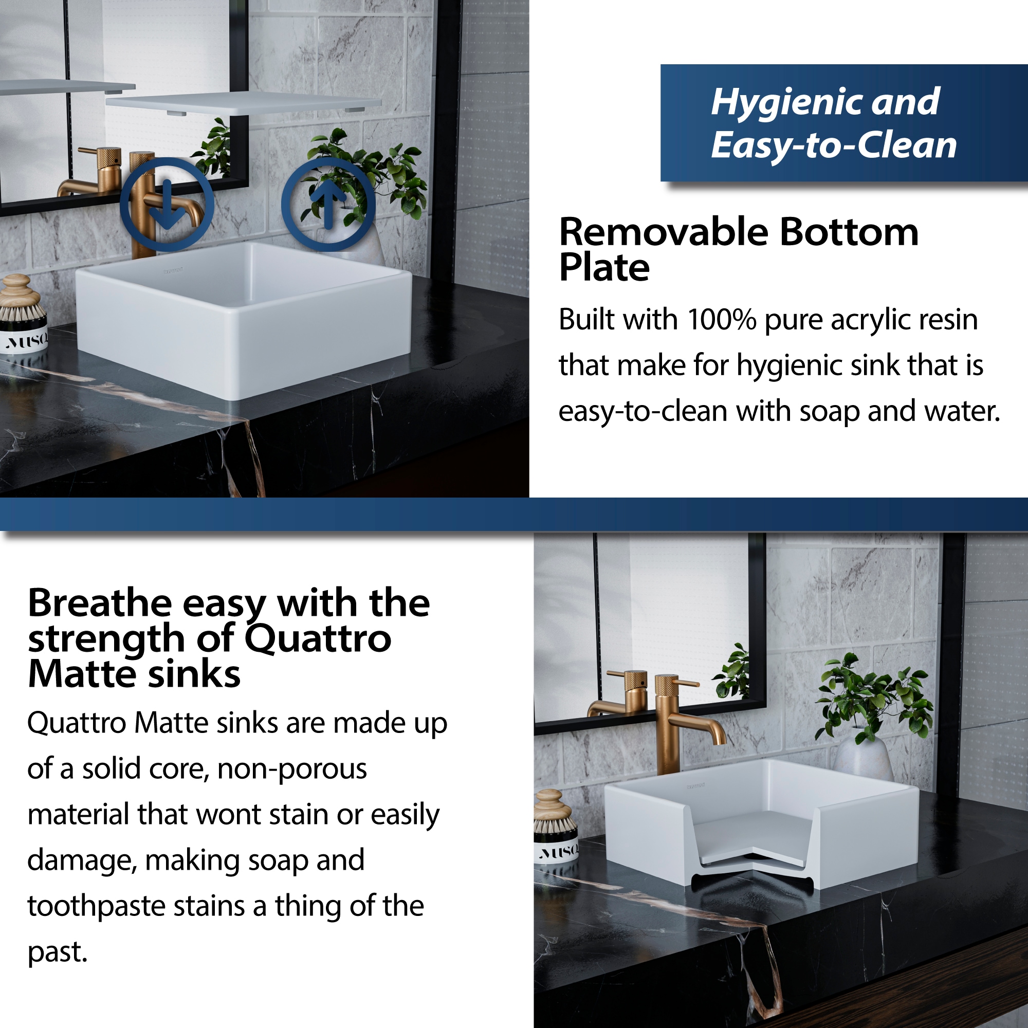 Karran QM175WH Bath-Sink - View #3
