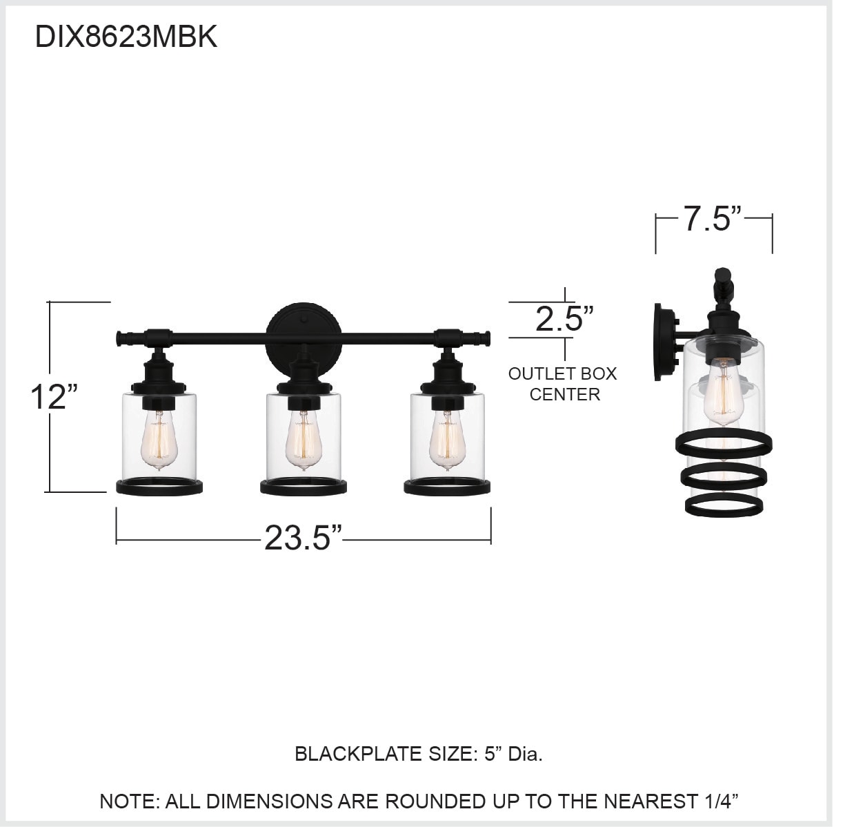 Quoizel DIX8623MBK b089995 - View #6