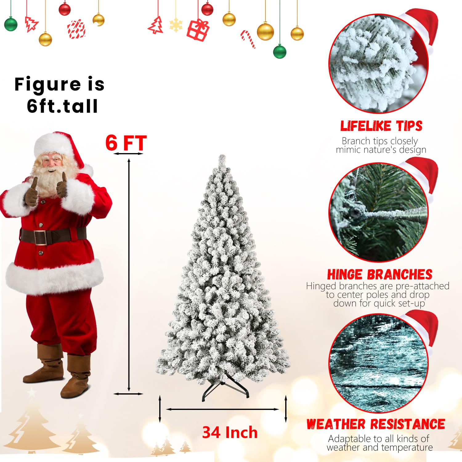 VERYKE LL-CST095 Artificial-Christmas-Trees - View #4