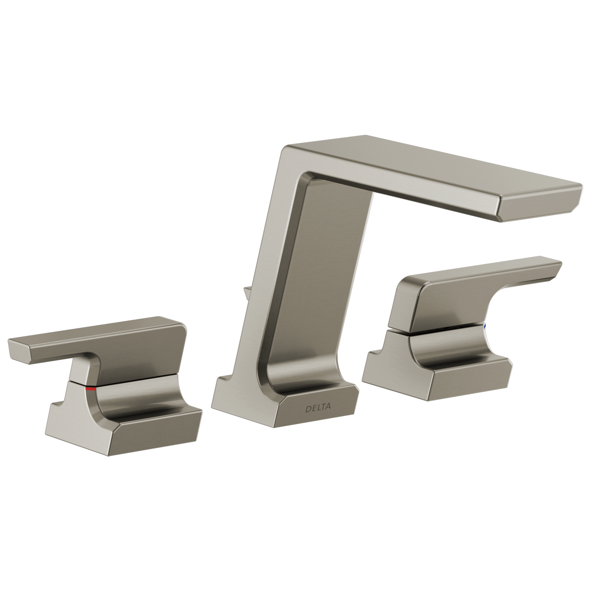 Sleek Stainless Steel 7" Modern Widespread Deck Mounted Faucet