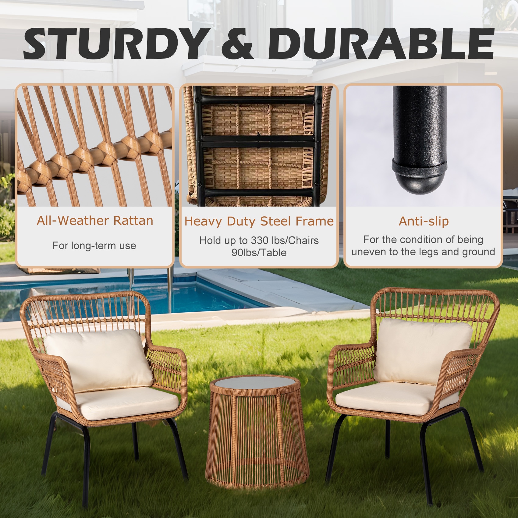 Grearden LS-NF020BG Patio-Conversation-Sets - View #5