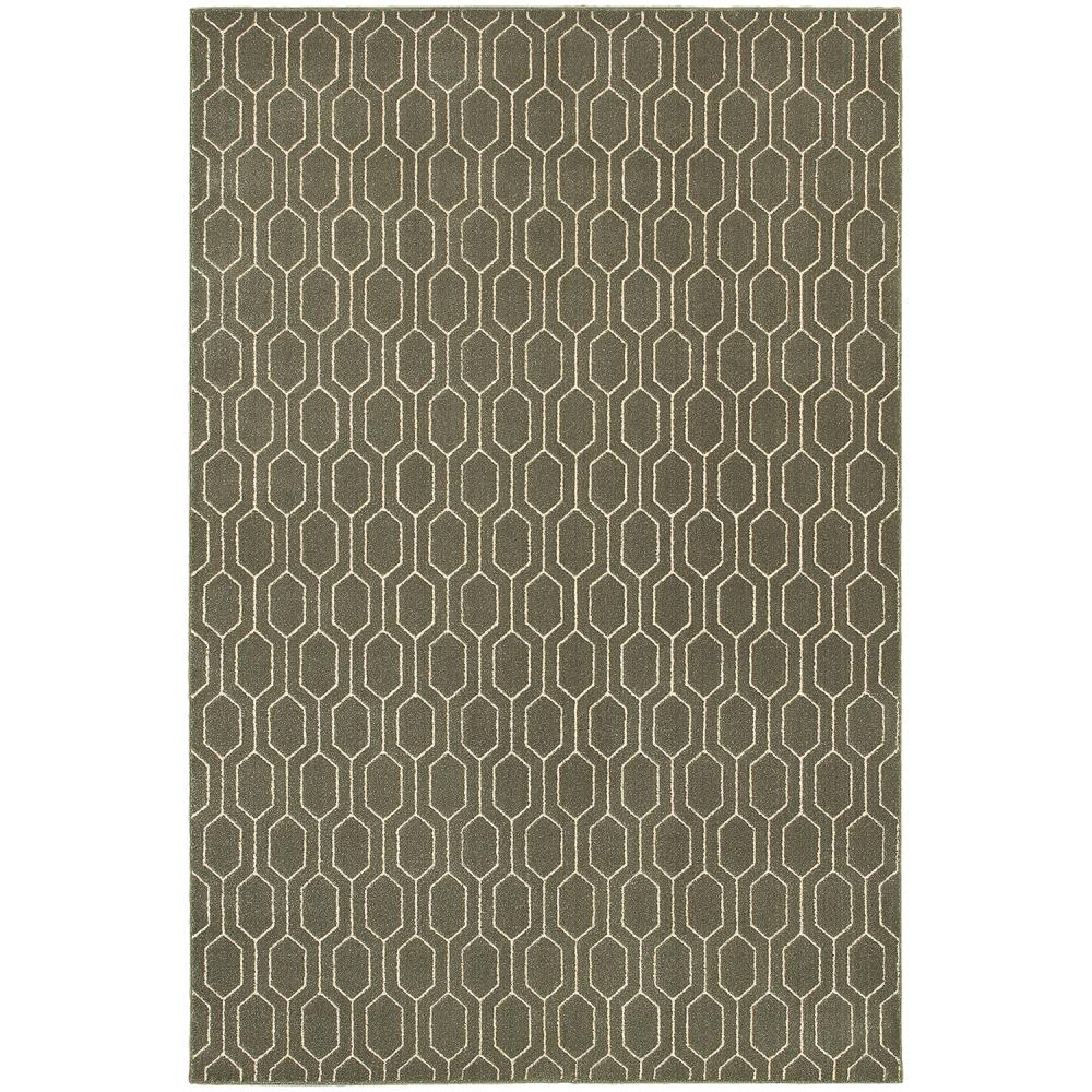 Archer Lane 802ELR1D7L Denman 8 x 10 Gray Geometric Area Rug
