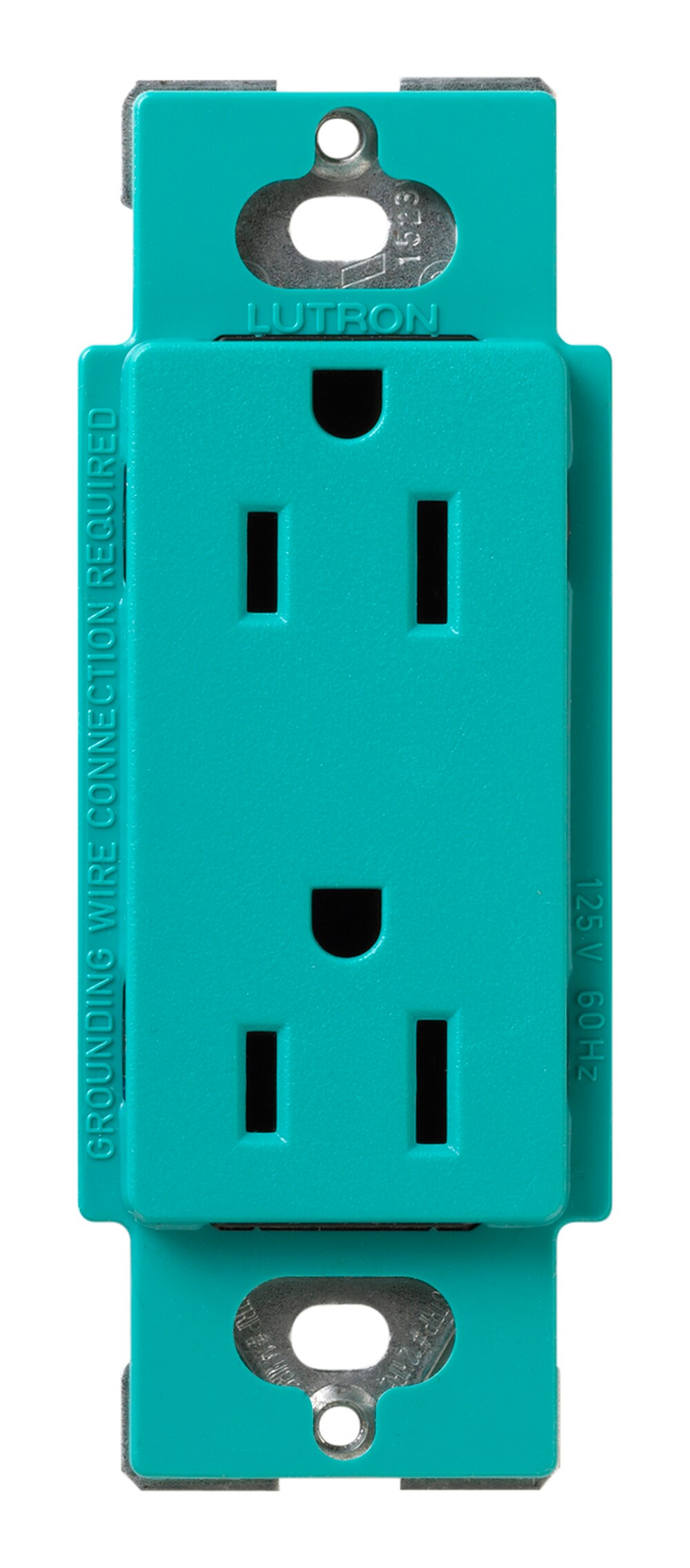 Lutron SCR-20-TQ Claro 20-Amp Residential Decorator Outlet, Turquoise