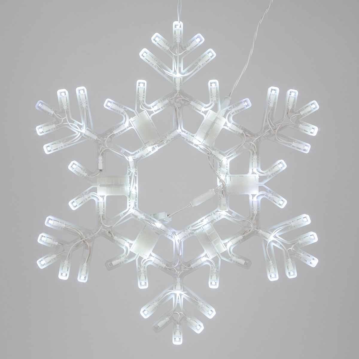 Snowflake Lighted White Glass Tree Table Accent Set