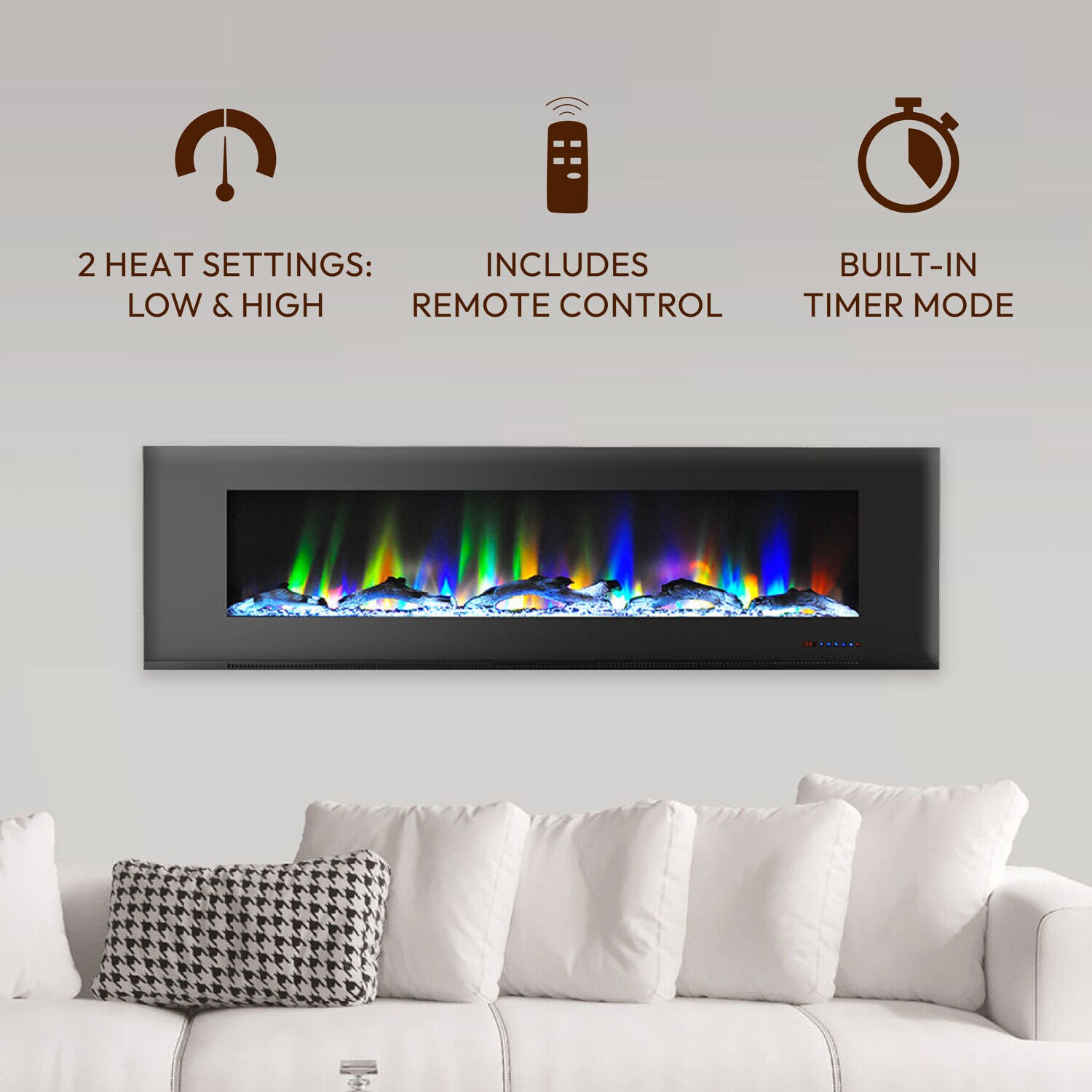 Cambridge CAM72WMEF-1BLK Electric-Fireplaces - View #4